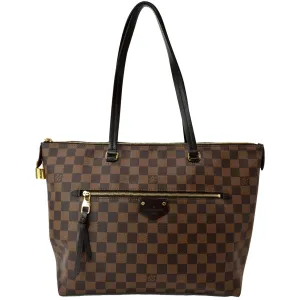 LOUIS VUITTON Iena MM Damier Ebene Shoulder Bag Brown