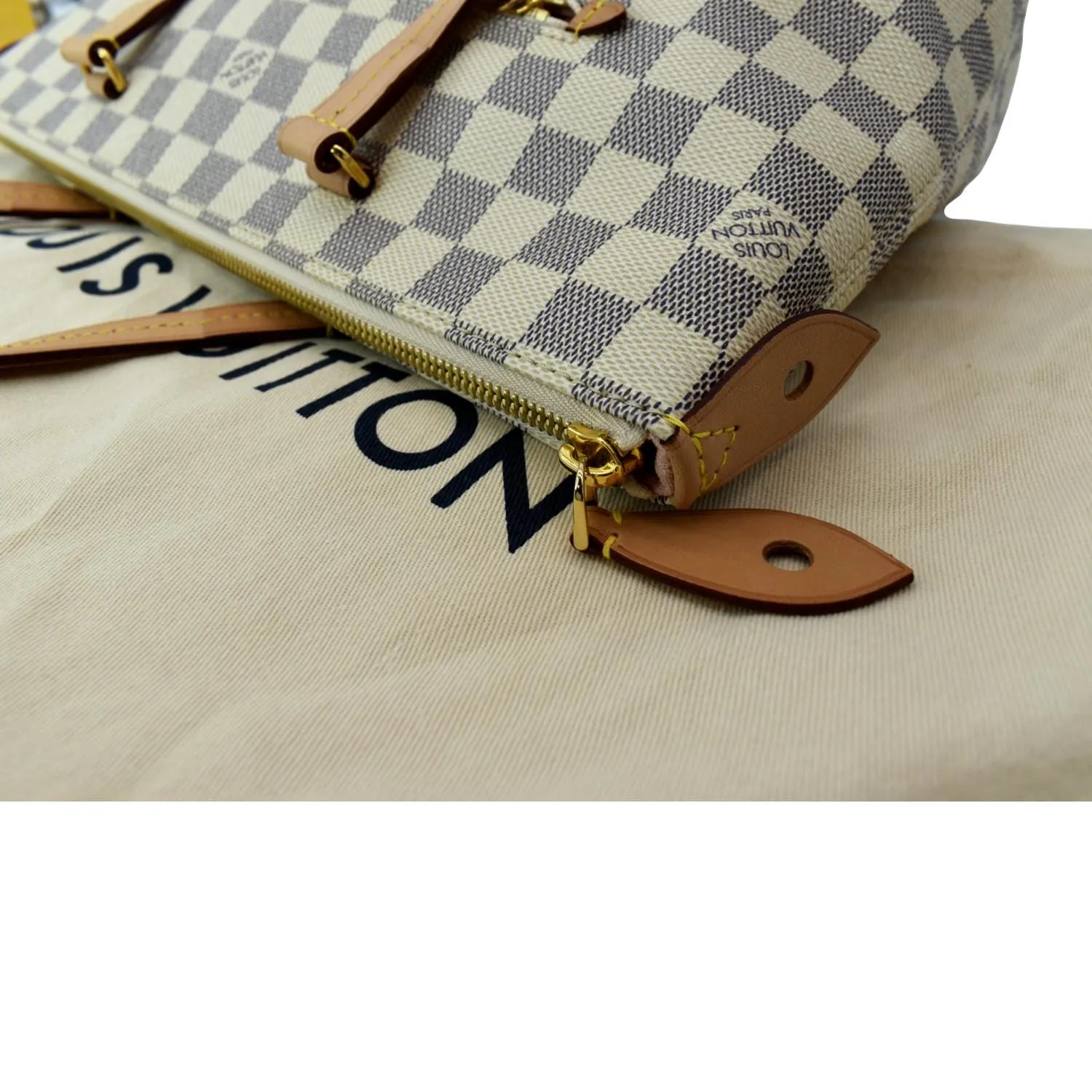 LOUIS VUITTON Iena PM Damier Azur Shoulder Bag White