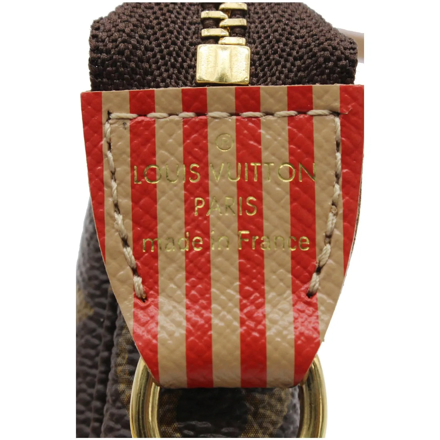 LOUIS VUITTON Inventeur Trunks & Locks Mini Accessories Monogram Canvas Pochette Brown