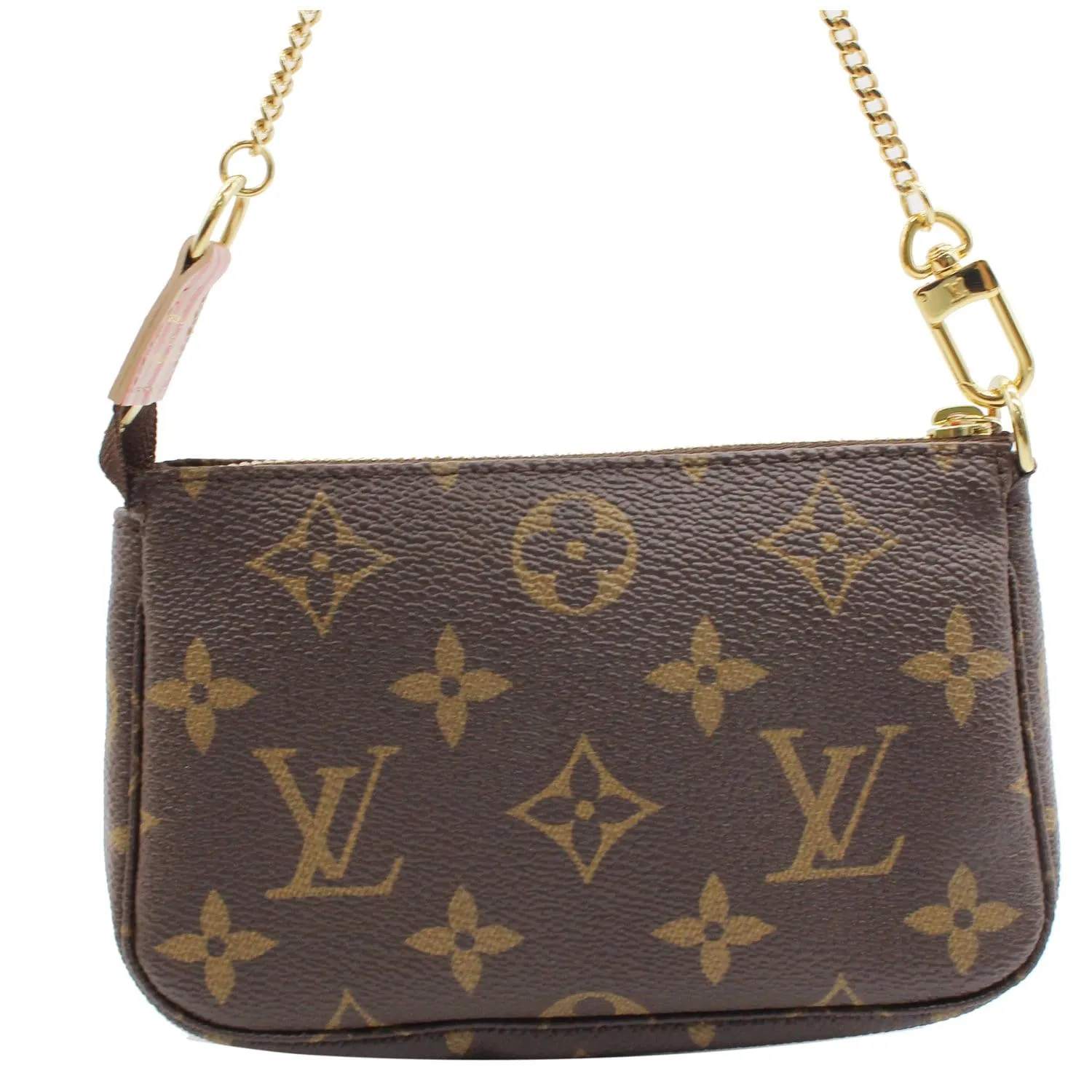 LOUIS VUITTON Inventeur Trunks & Locks Mini Accessories Monogram Canvas Pochette Brown
