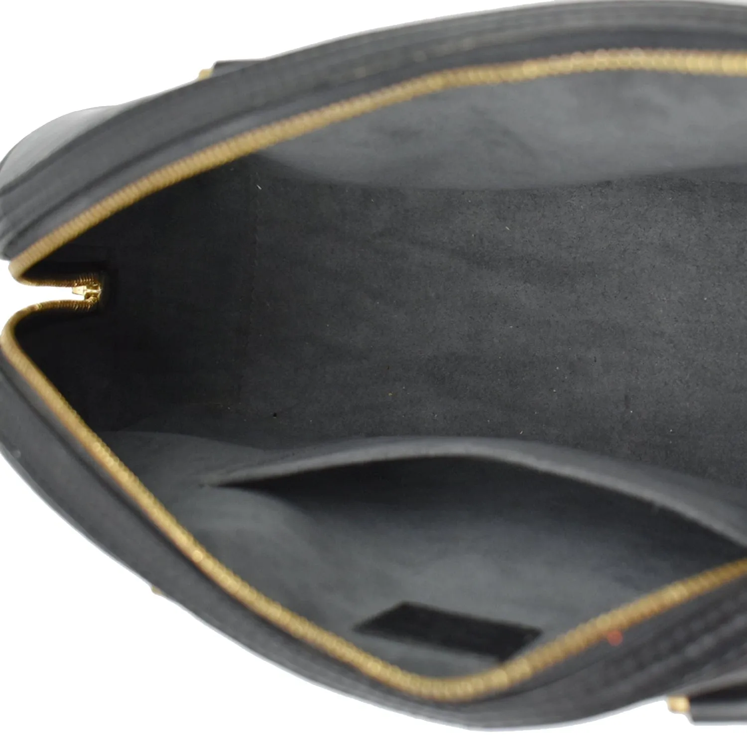 LOUIS VUITTON Jasmine Epi Leather Satchel Bag Black