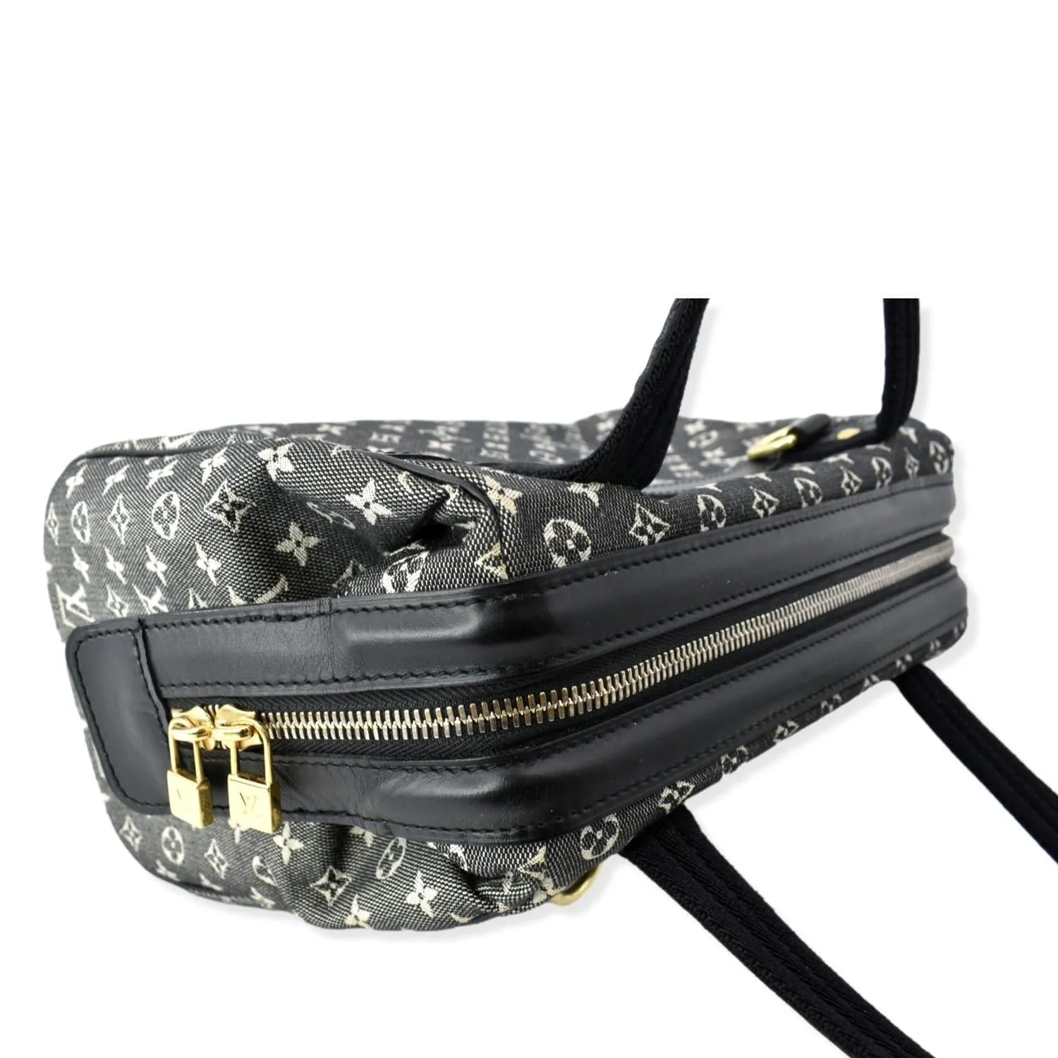LOUIS VUITTON Josephine PM Mini Lin Monogram Canvas Satchel Bag Grey