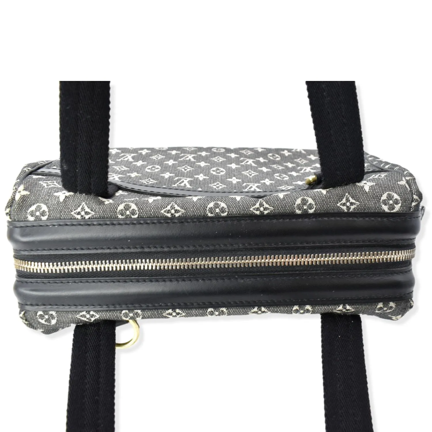 LOUIS VUITTON Josephine PM Mini Lin Monogram Canvas Satchel Bag Grey