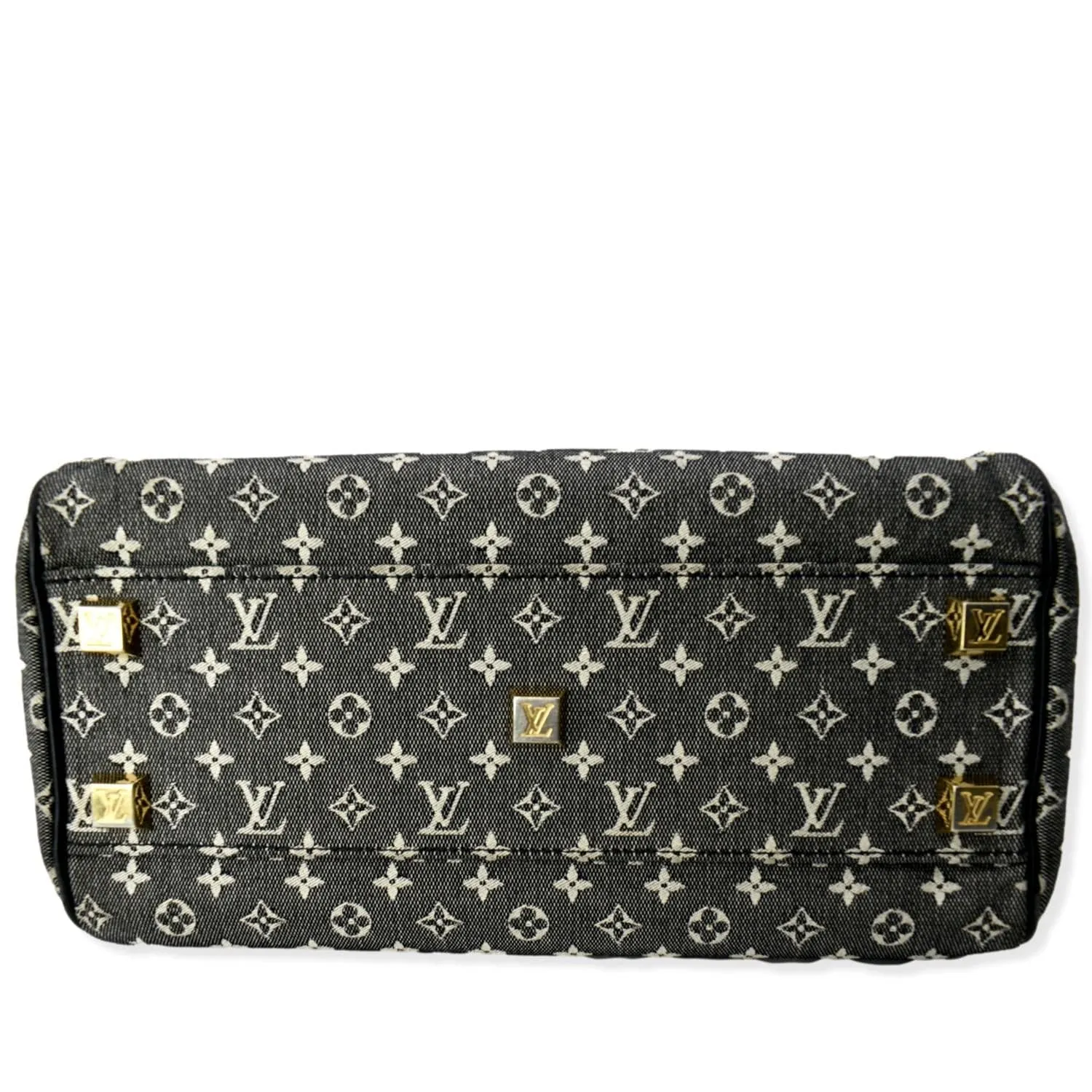 LOUIS VUITTON Josephine PM Mini Lin Monogram Canvas Satchel Bag Grey