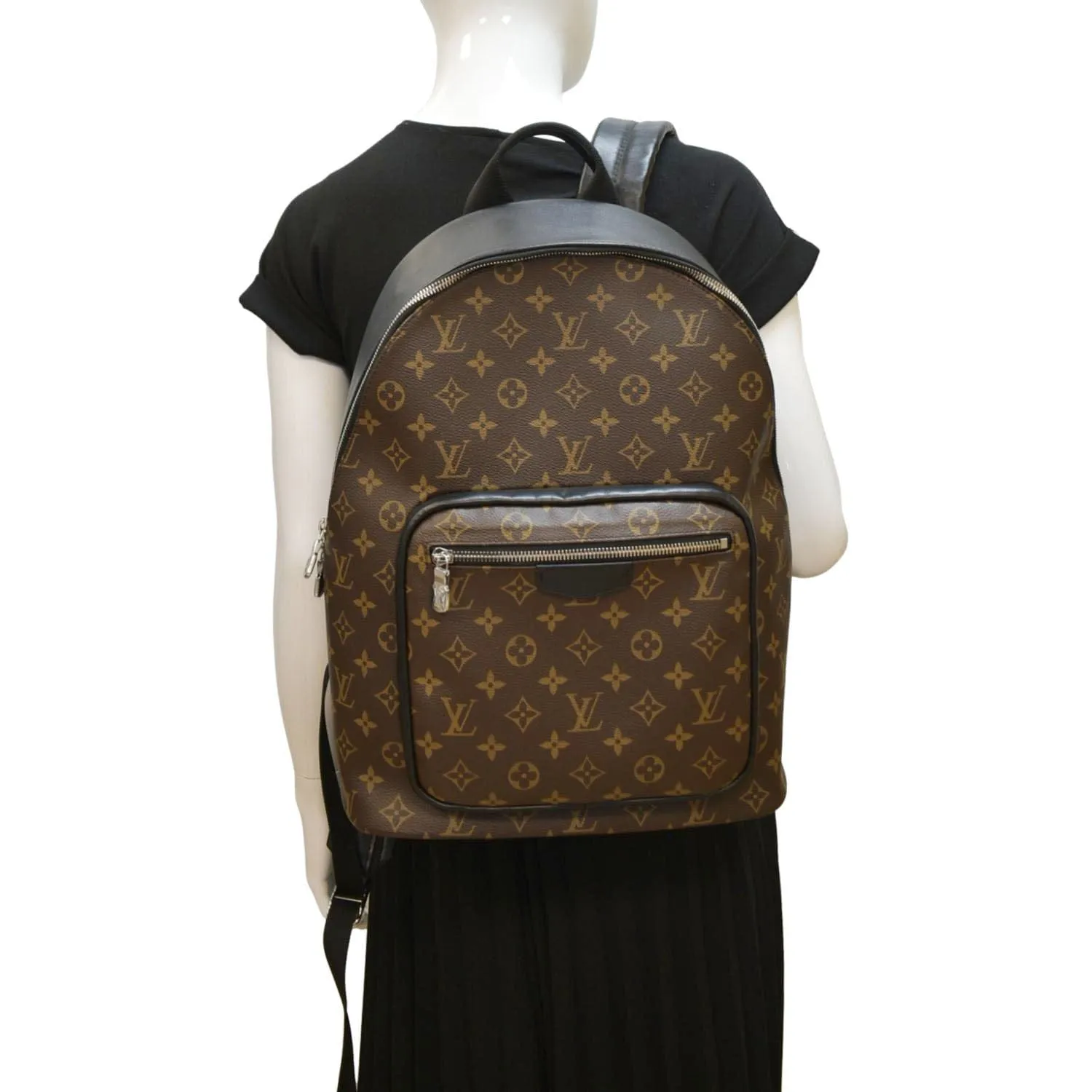 LOUIS VUITTON Josh Monogram Canvas Backpack Bag Brown