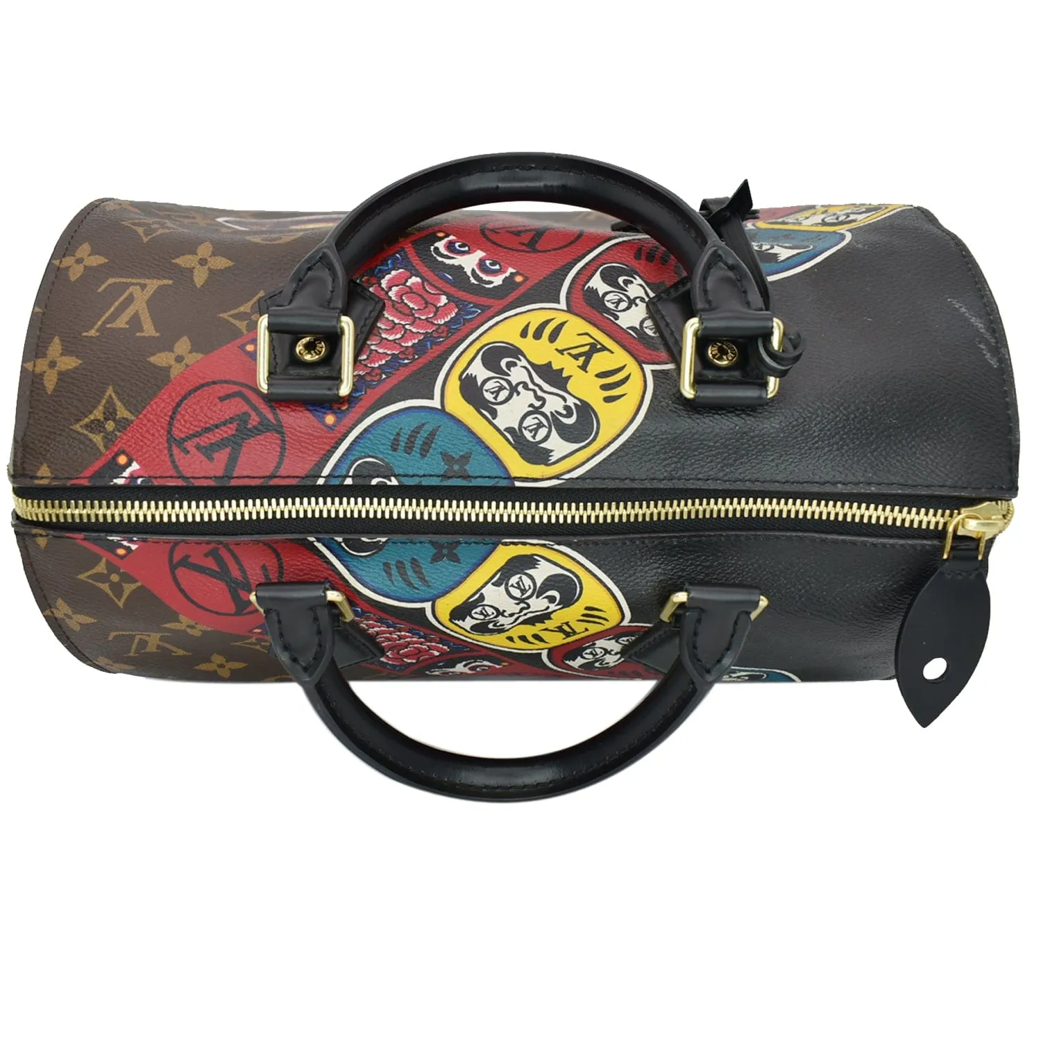 LOUIS VUITTON Kabuki Speedy 30 Monogram Canvas Satchel Bag Brown - Hot Deals