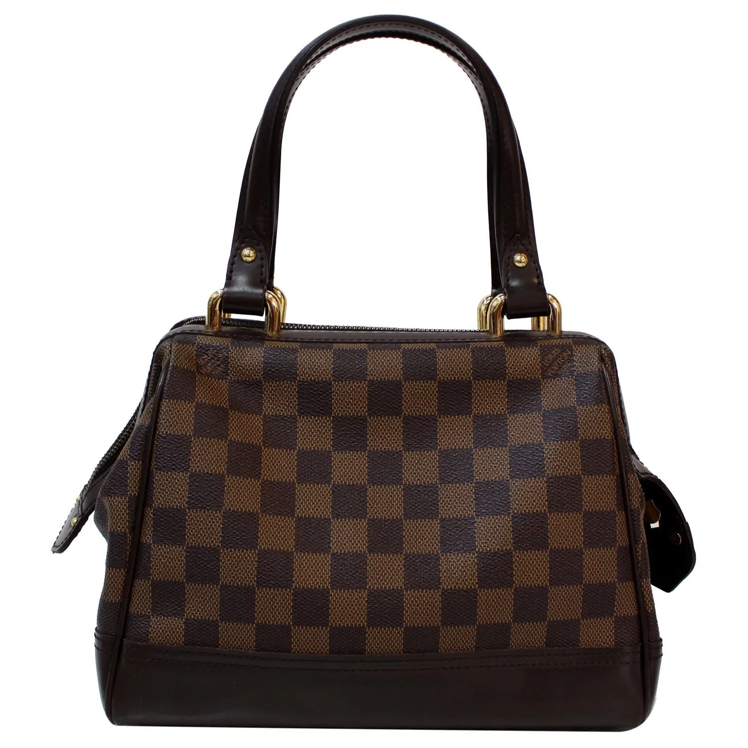 LOUIS VUITTON Knightsbridge Damier Ebene Satchel Bag Brown