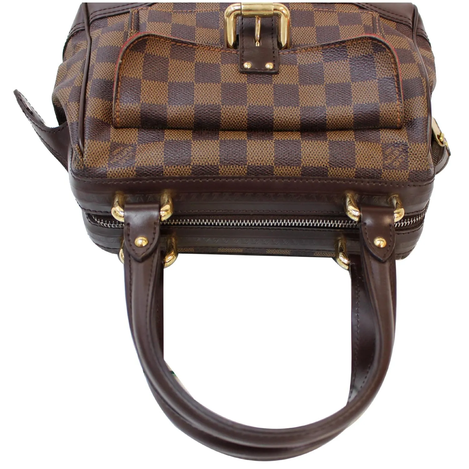 LOUIS VUITTON Knightsbridge Damier Ebene Satchel Bag Brown