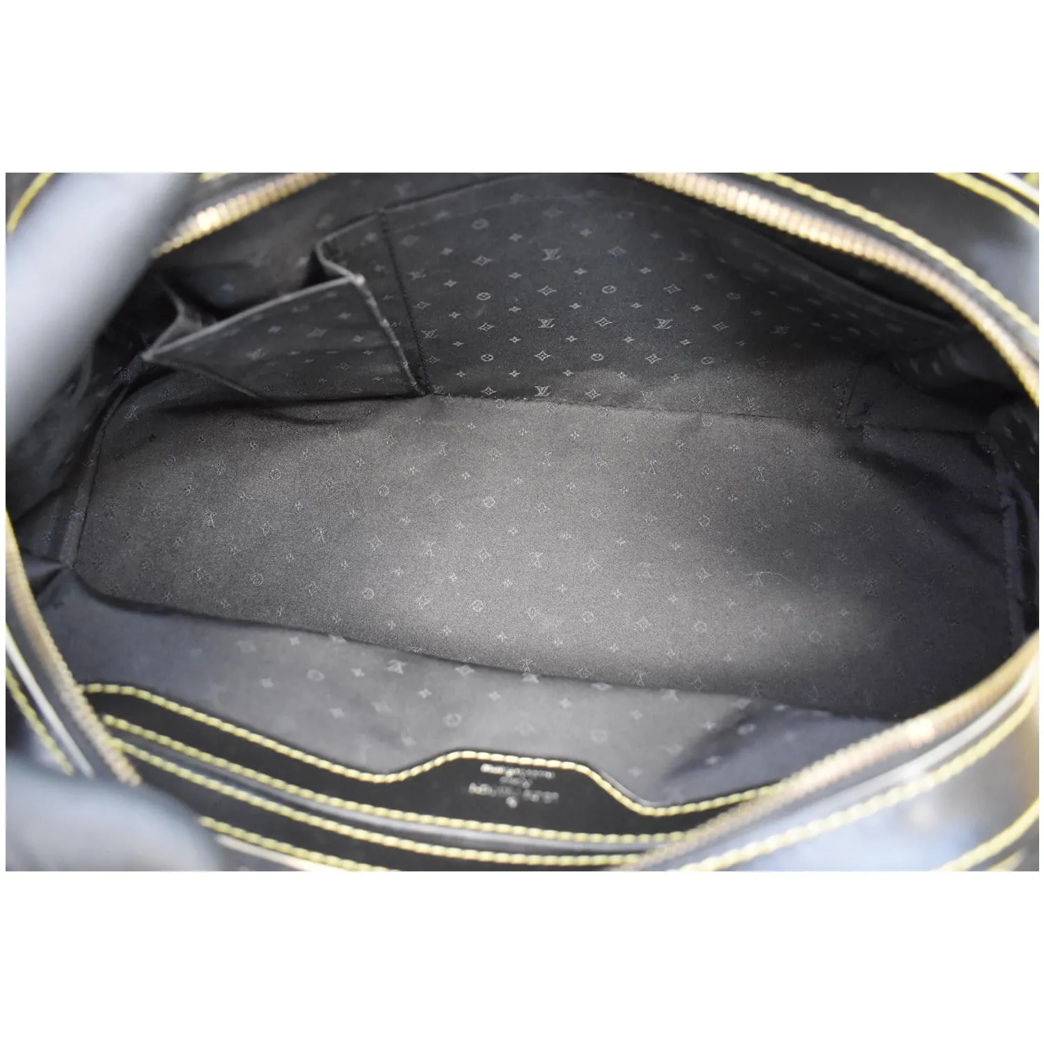 LOUIS VUITTON Le Radieux Suhali Leather Satchel Bag Black