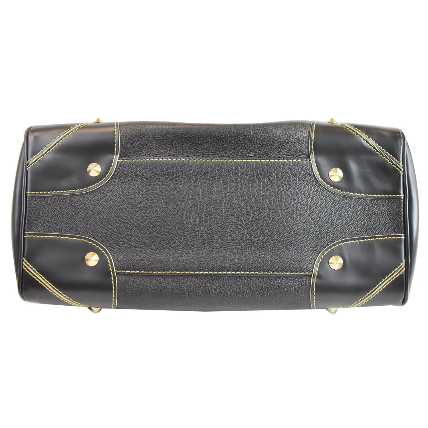 LOUIS VUITTON Le Radieux Suhali Leather Satchel Bag Black