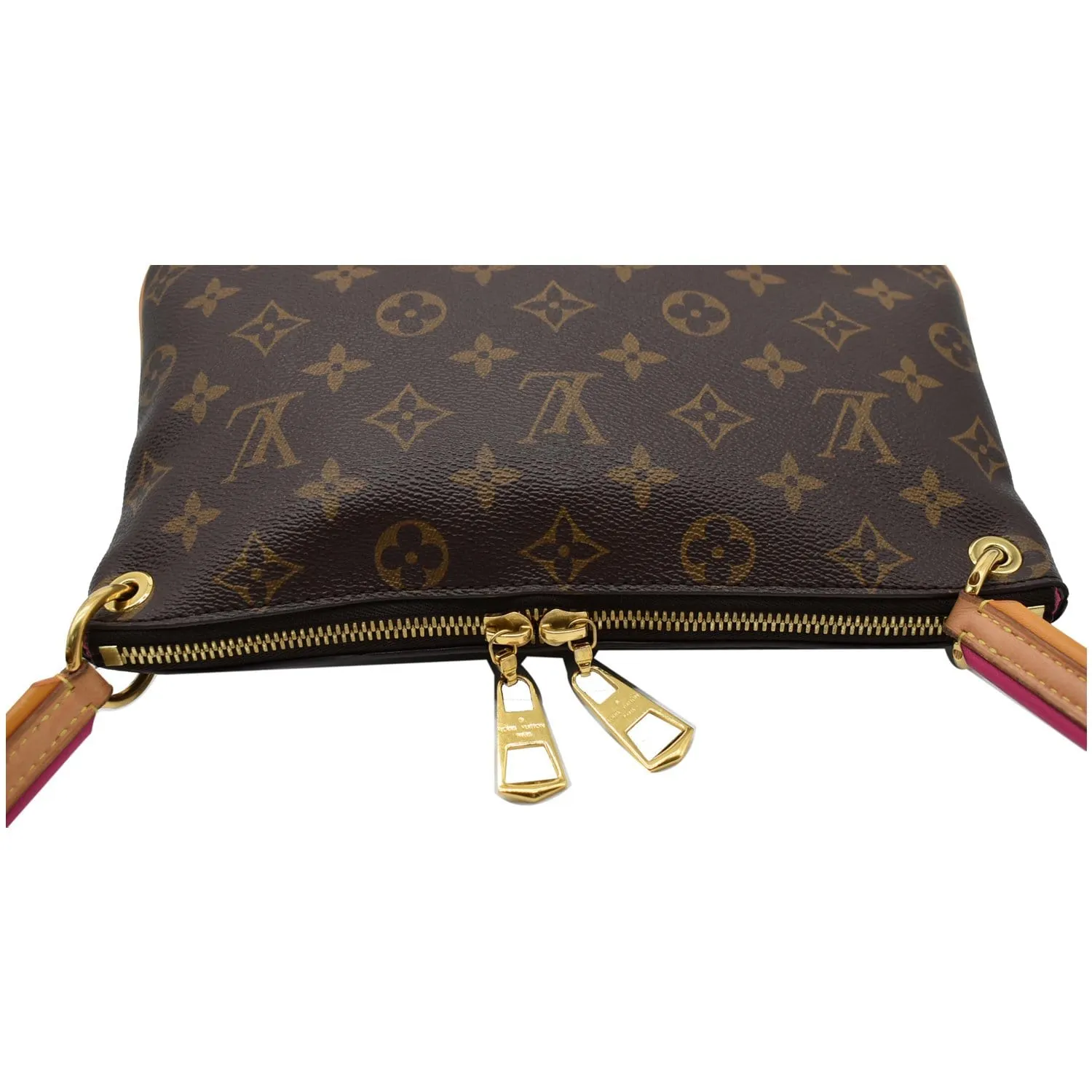 LOUIS VUITTON Lorette Monogram Canvas Shoulder Bag Brown