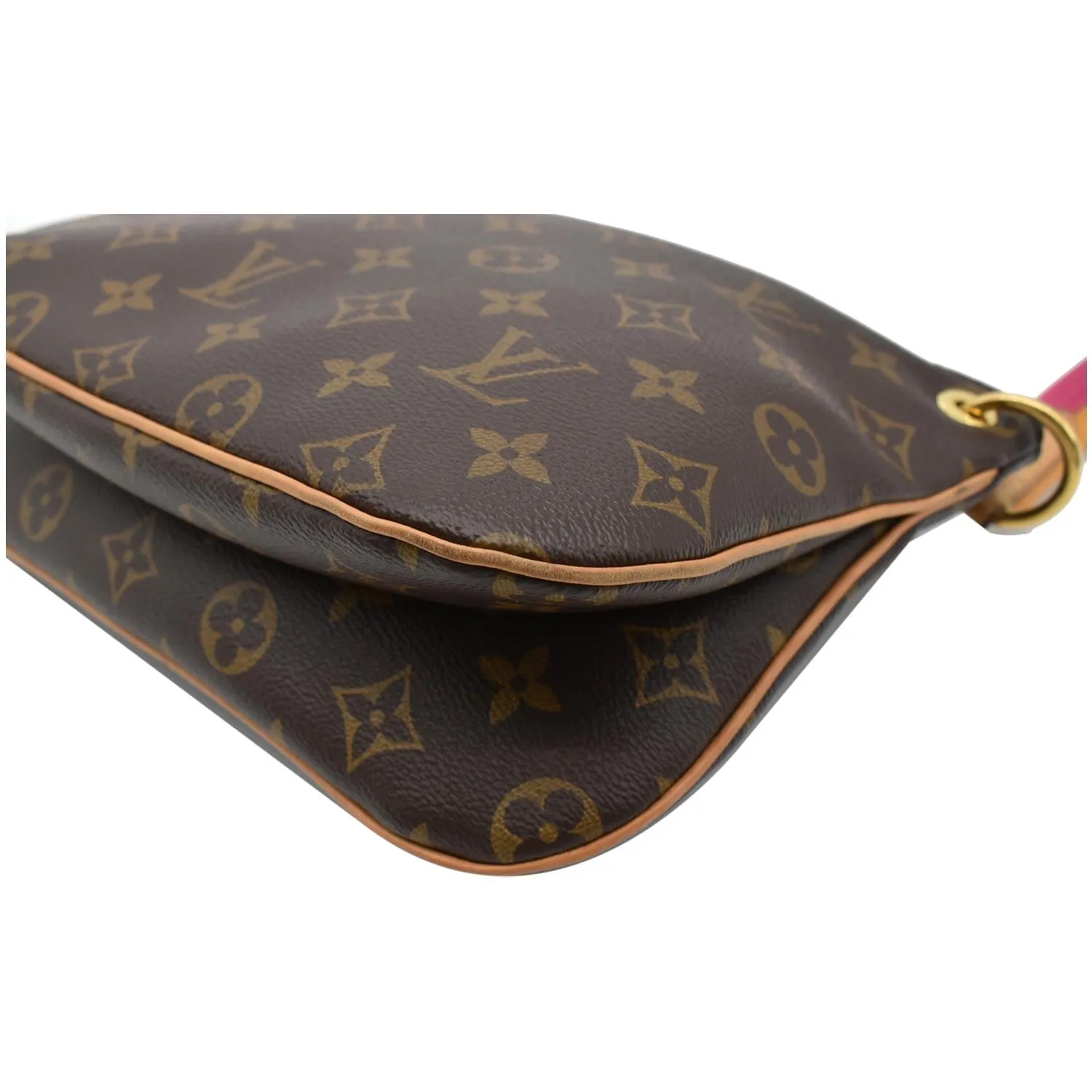 LOUIS VUITTON Lorette Monogram Canvas Shoulder Bag Brown