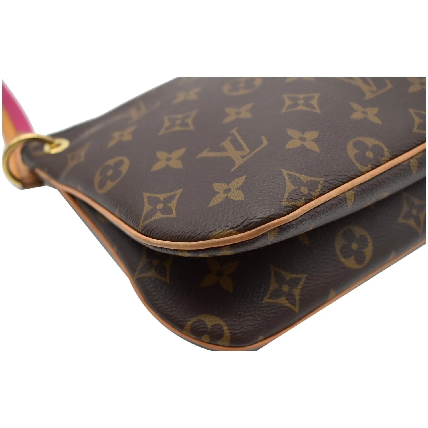 LOUIS VUITTON Lorette Monogram Canvas Shoulder Bag Brown