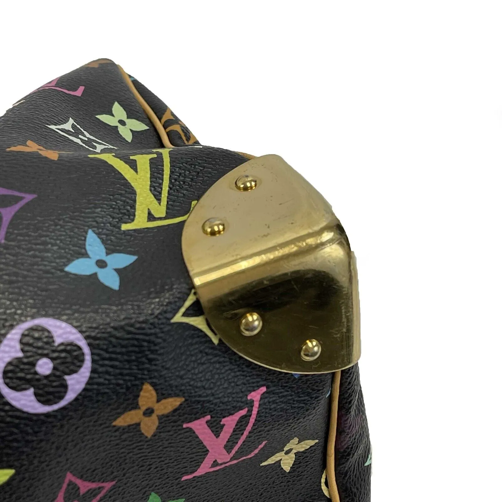 Louis Vuitton - LV - Black Monogram Multicolor Speedy 30 - Top Handle Satchel