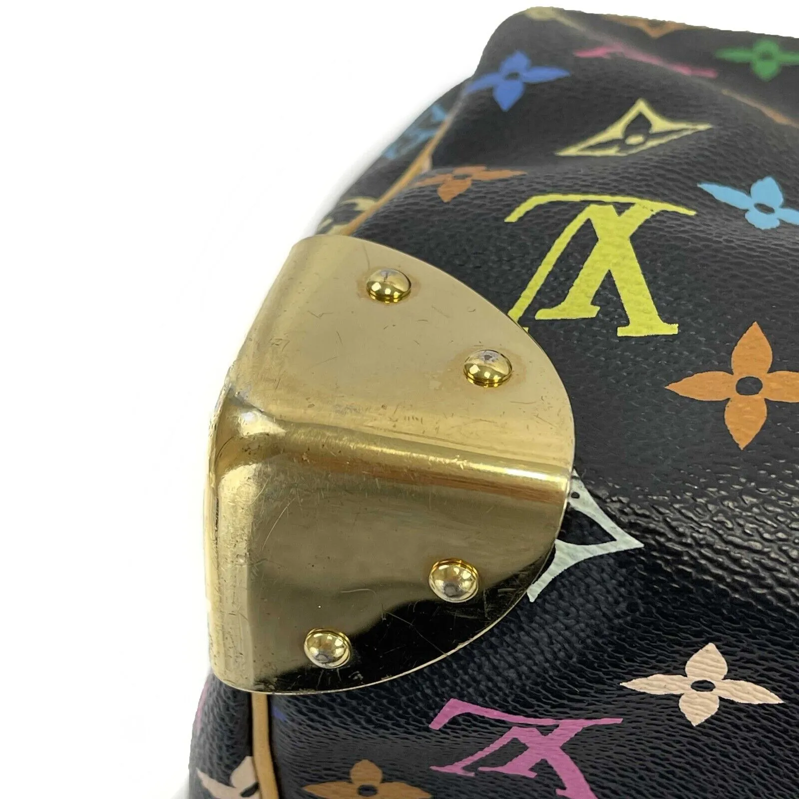 Louis Vuitton - LV - Black Monogram Multicolor Speedy 30 - Top Handle Satchel