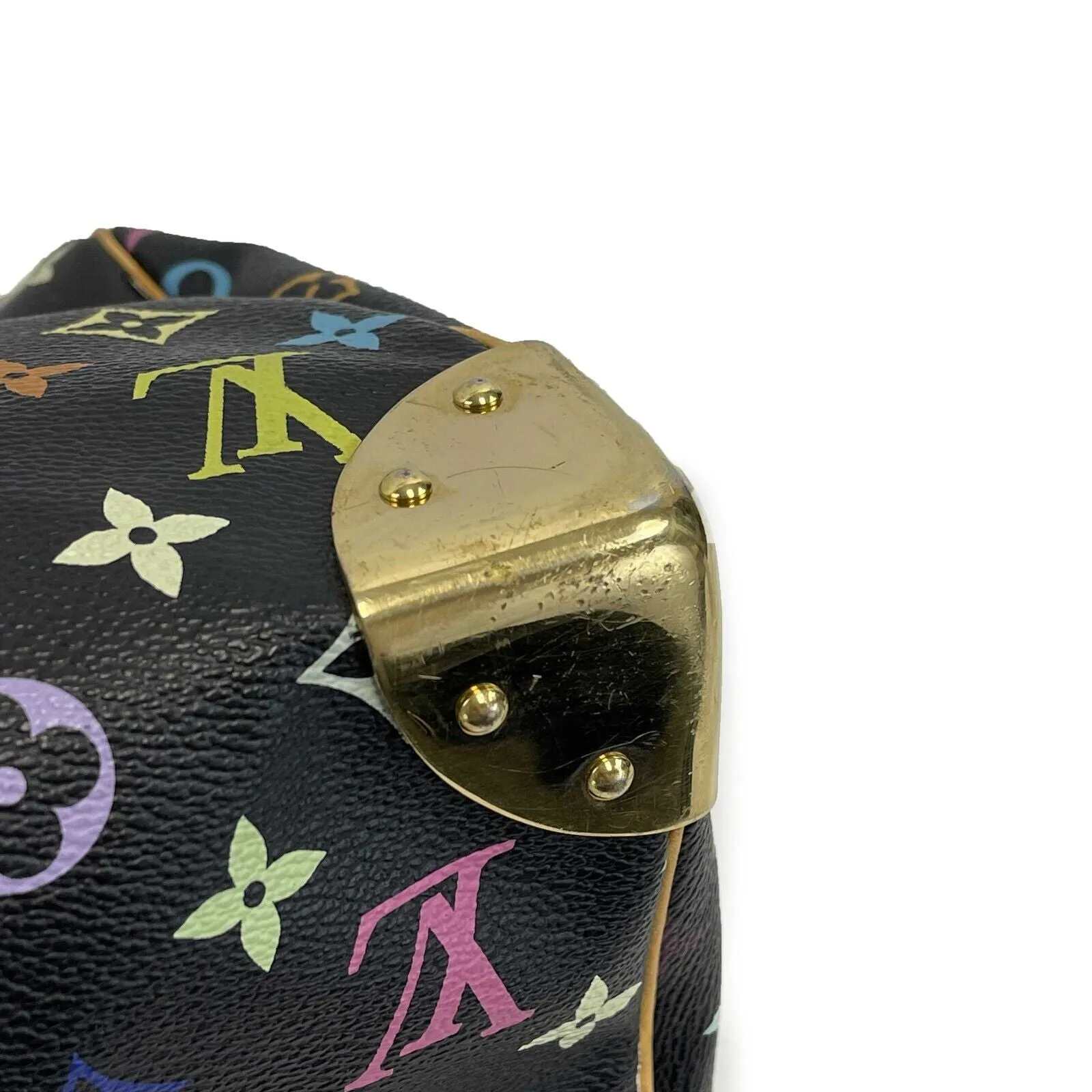 Louis Vuitton - LV - Black Monogram Multicolor Speedy 30 - Top Handle Satchel
