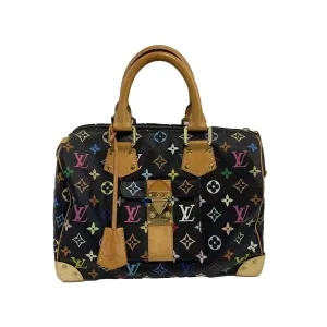 Louis Vuitton - LV - Black Monogram Multicolor Speedy 30 - Top Handle Satchel