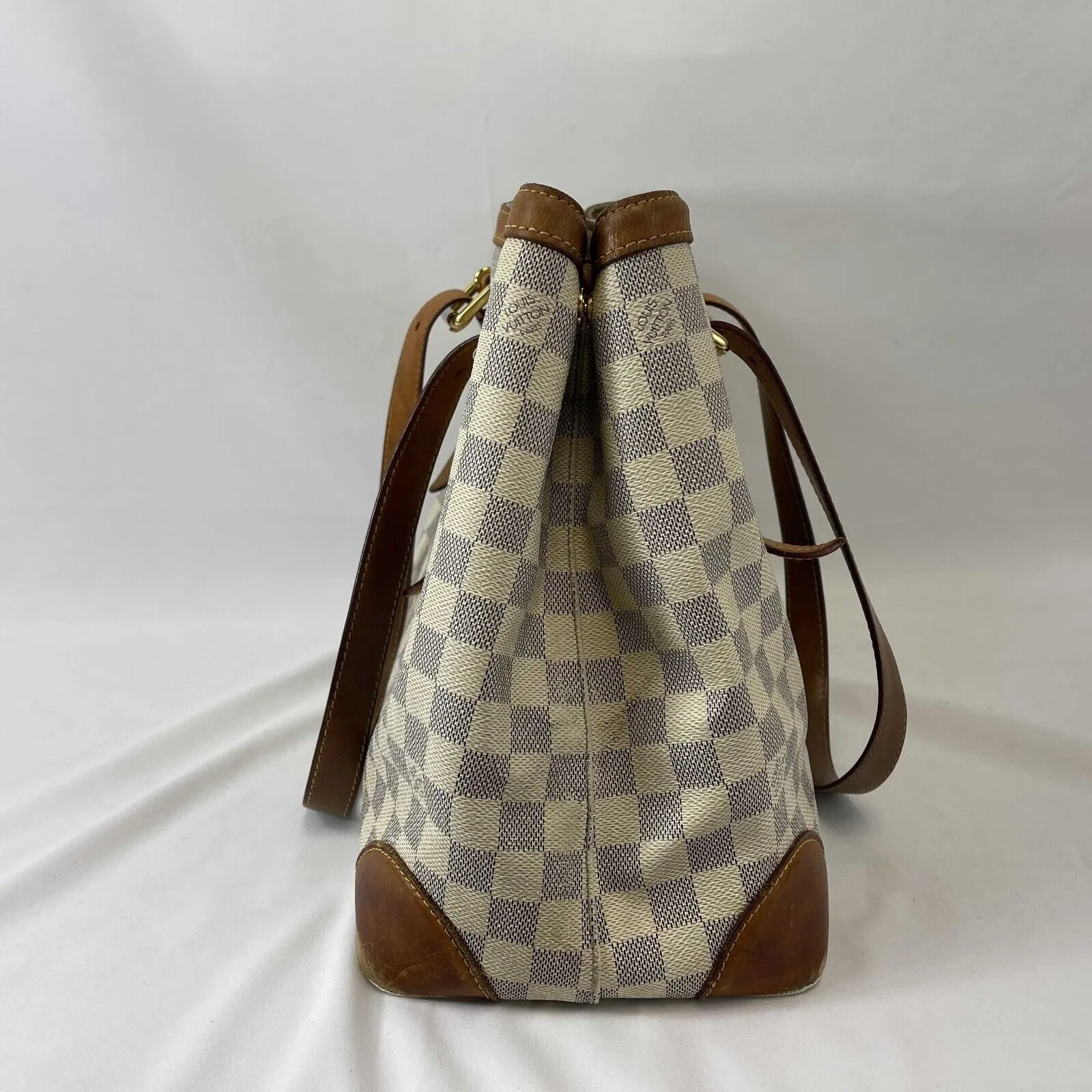 Louis Vuitton - LV - Hampstead MM - Damier Azur Ivory Blue Shoulder Bag