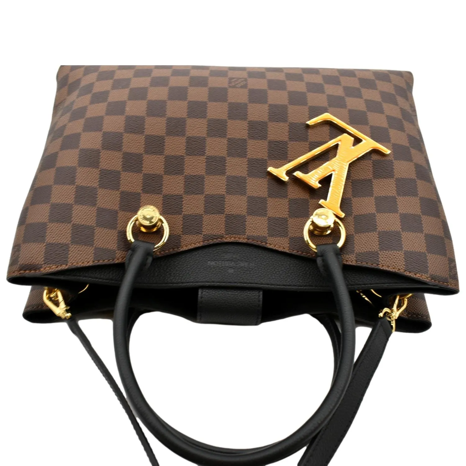 LOUIS VUITTON LV Riverside Damier Ebene Shoulder Bag Black