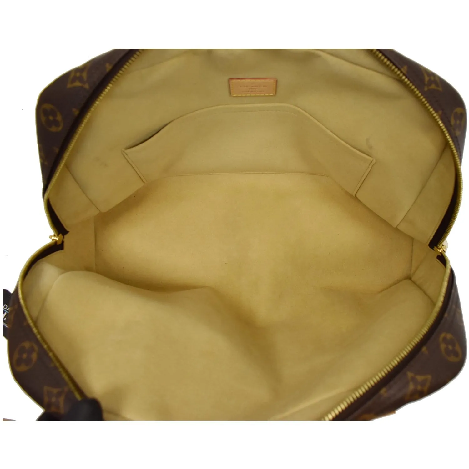 LOUIS VUITTON Manhattan GM Monogram Canvas Satchel Bag Brown