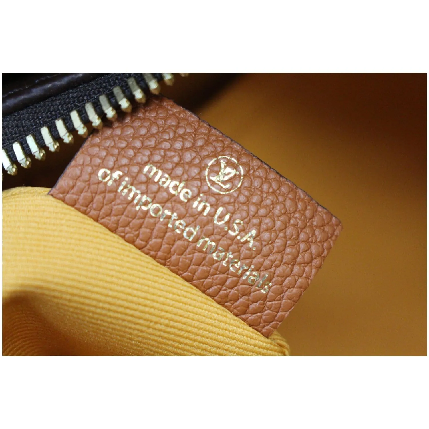 LOUIS VUITTON Manhattan NM Monogram Canvas Shoulder Bag Caramel