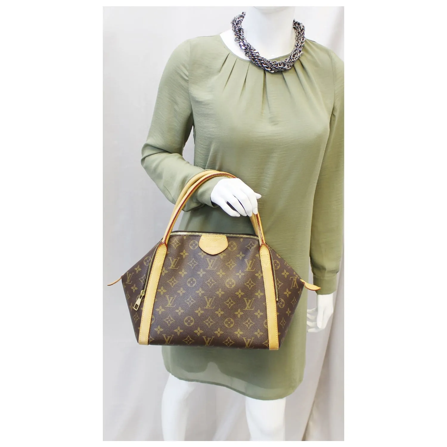 LOUIS VUITTON Marais MM Monogram Canvas Satchel Bag