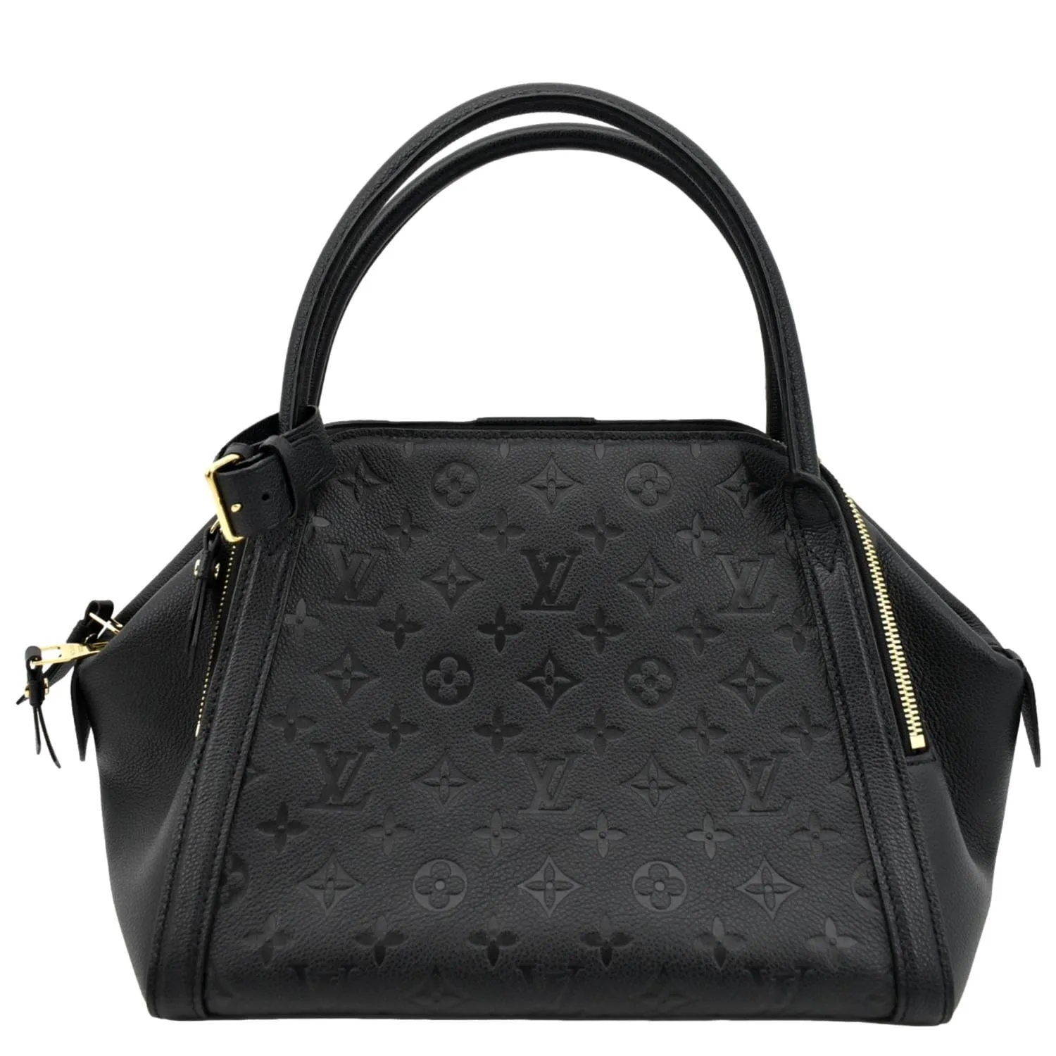 LOUIS VUITTON Marais MM Monogram Emperiente Satchel Bag Black