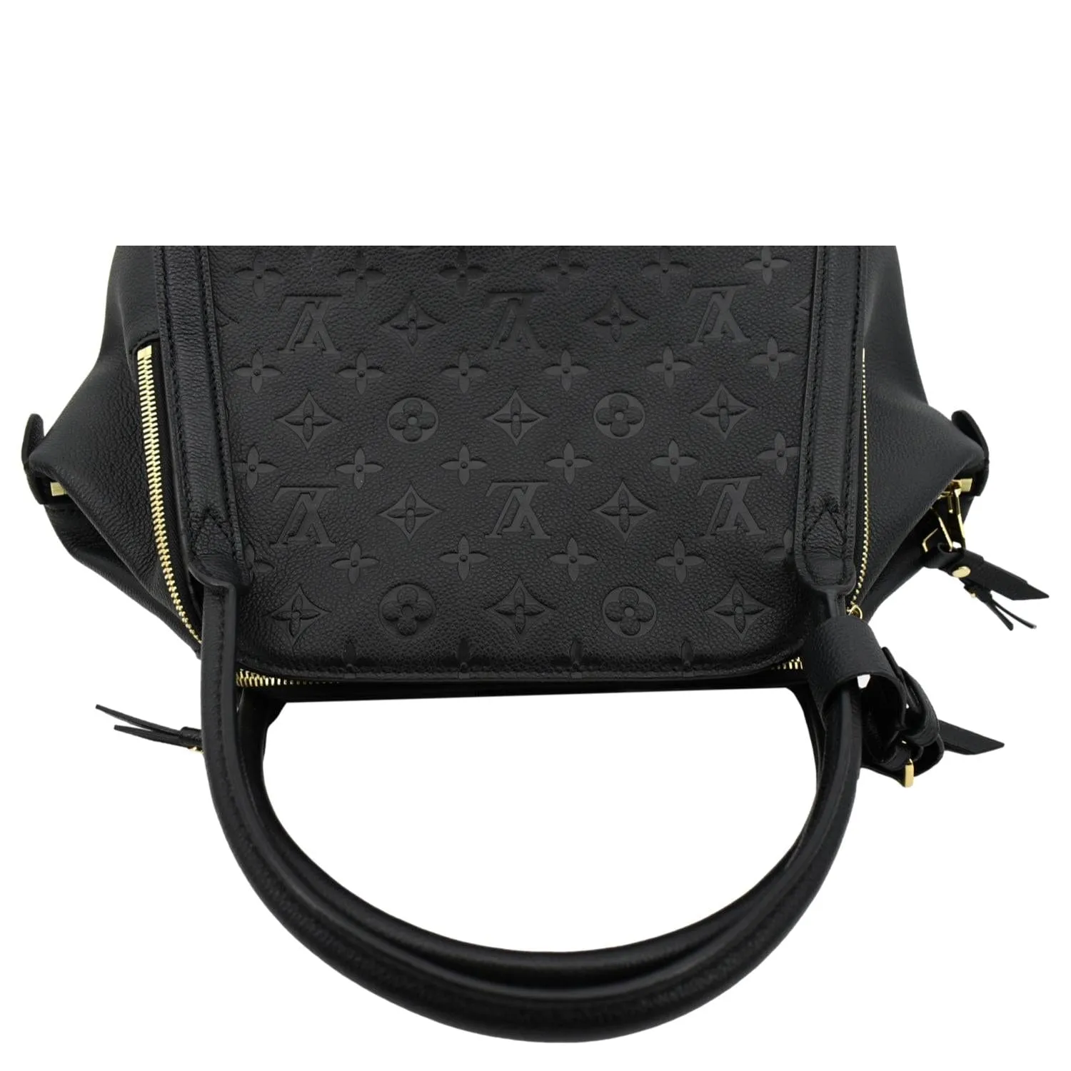 LOUIS VUITTON Marais MM Monogram Emperiente Satchel Bag Black