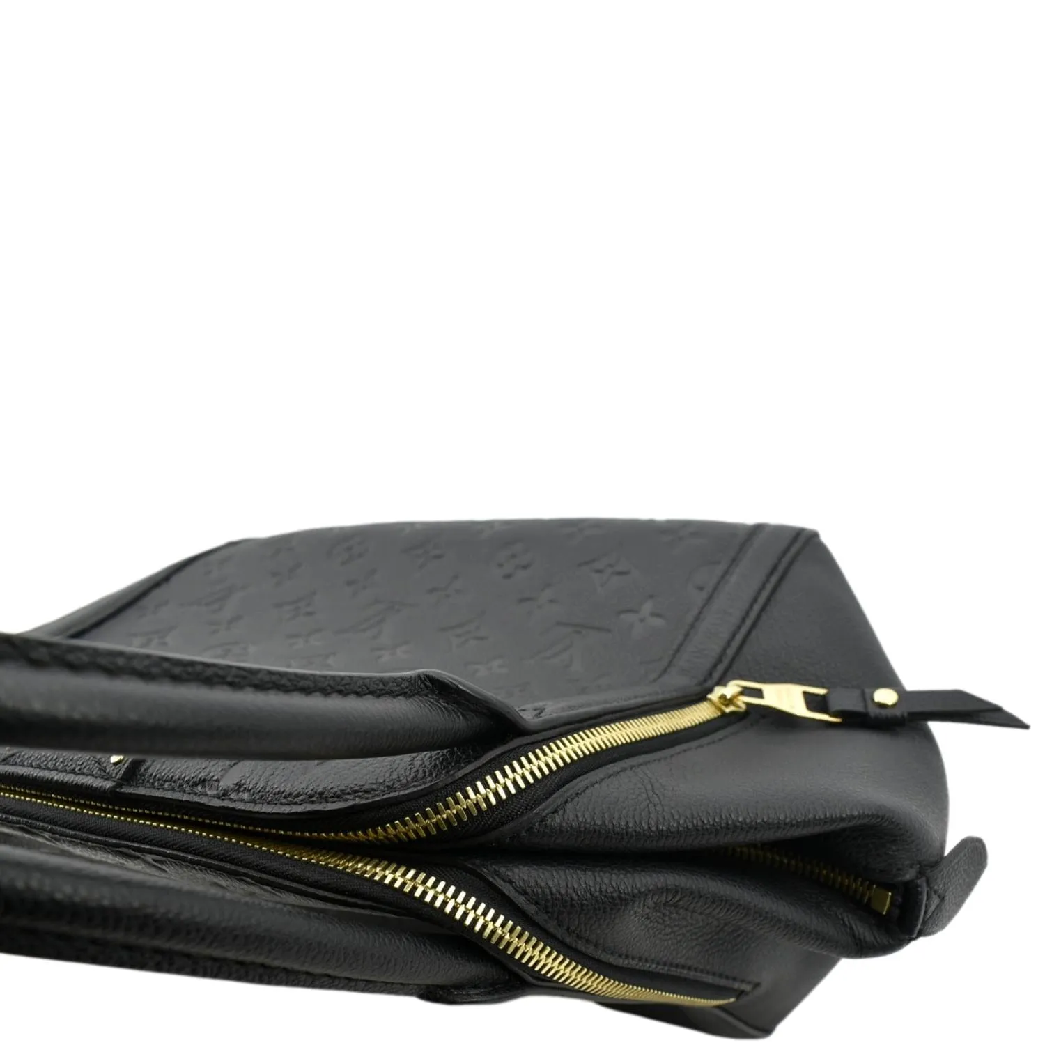LOUIS VUITTON Marais MM Monogram Emperiente Satchel Bag Black