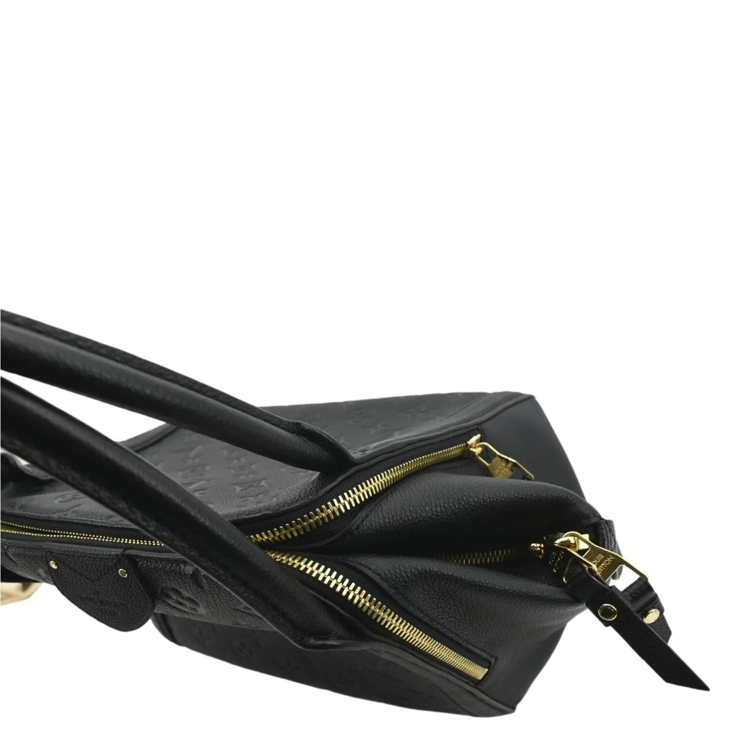 LOUIS VUITTON Marais MM Monogram Emperiente Satchel Bag Black