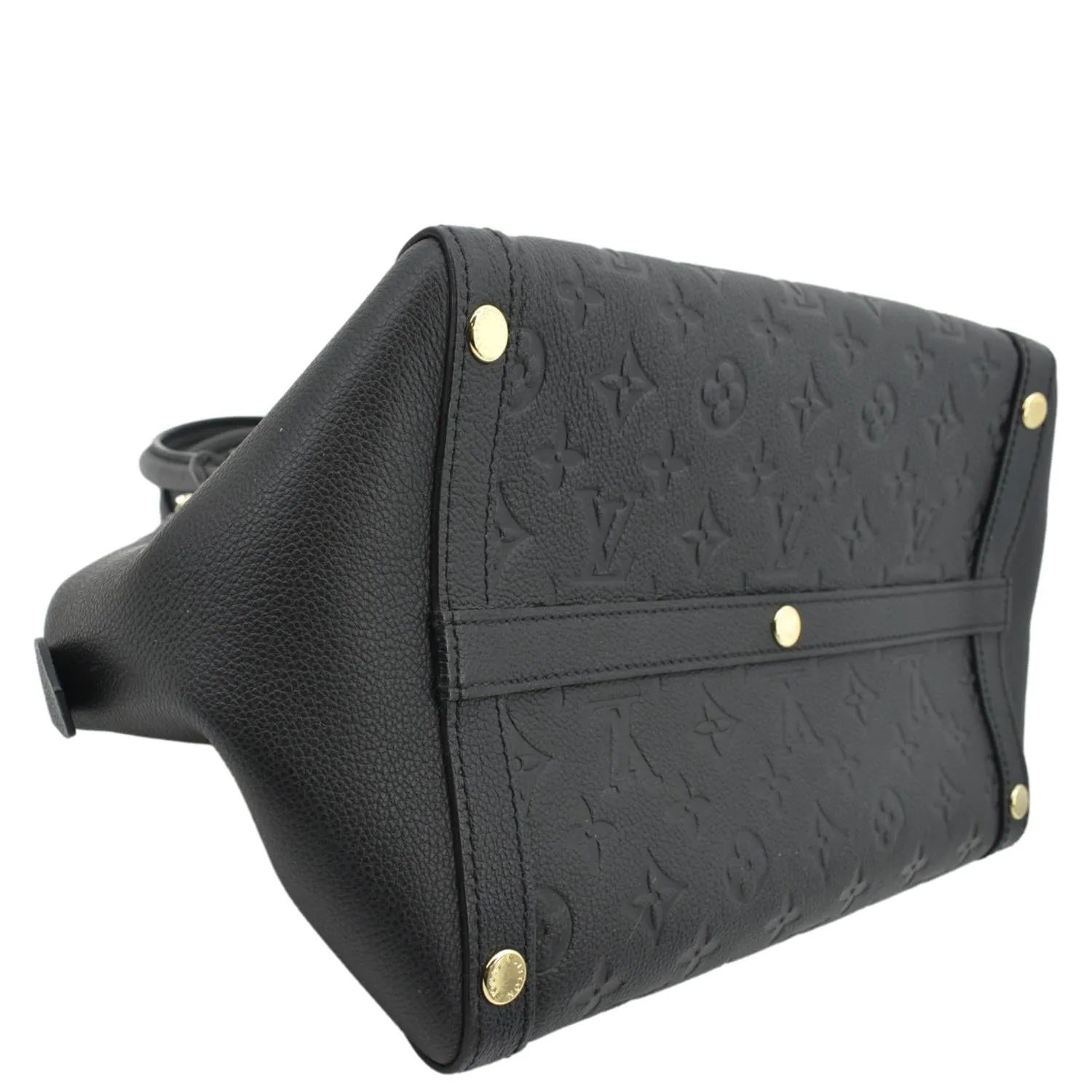 LOUIS VUITTON Marais MM Monogram Emperiente Satchel Bag Black