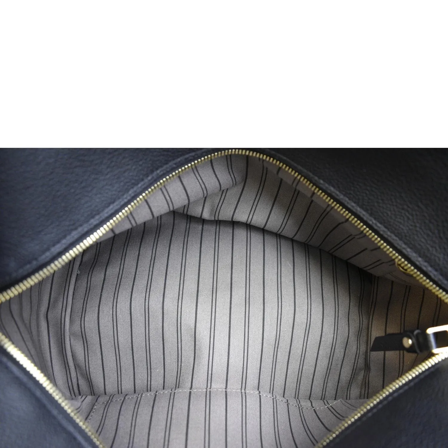 LOUIS VUITTON Marais MM Monogram Emperiente Satchel Bag Black