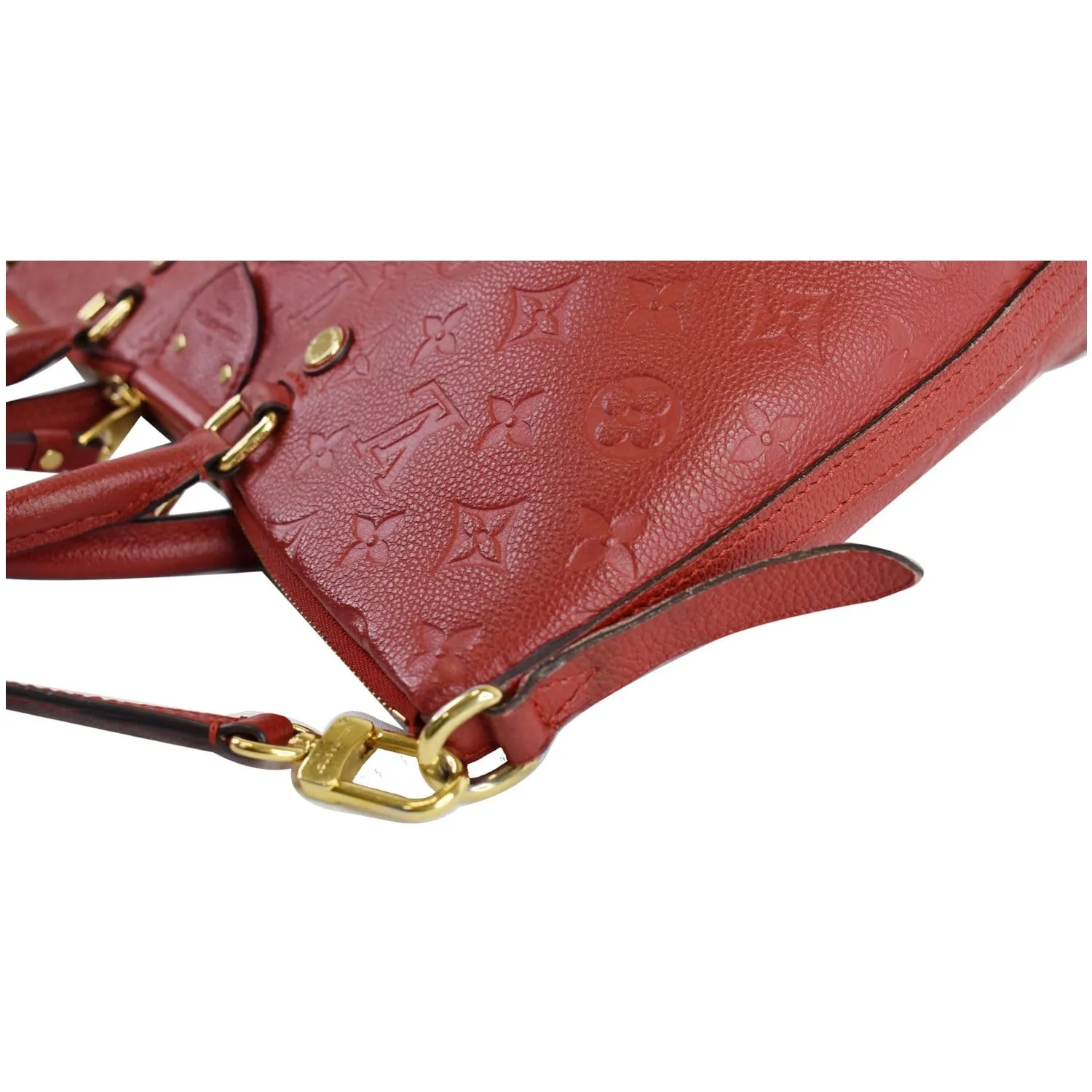 LOUIS VUITTON Mazarine MM Monogram Empreinte Shoulder Bag Red