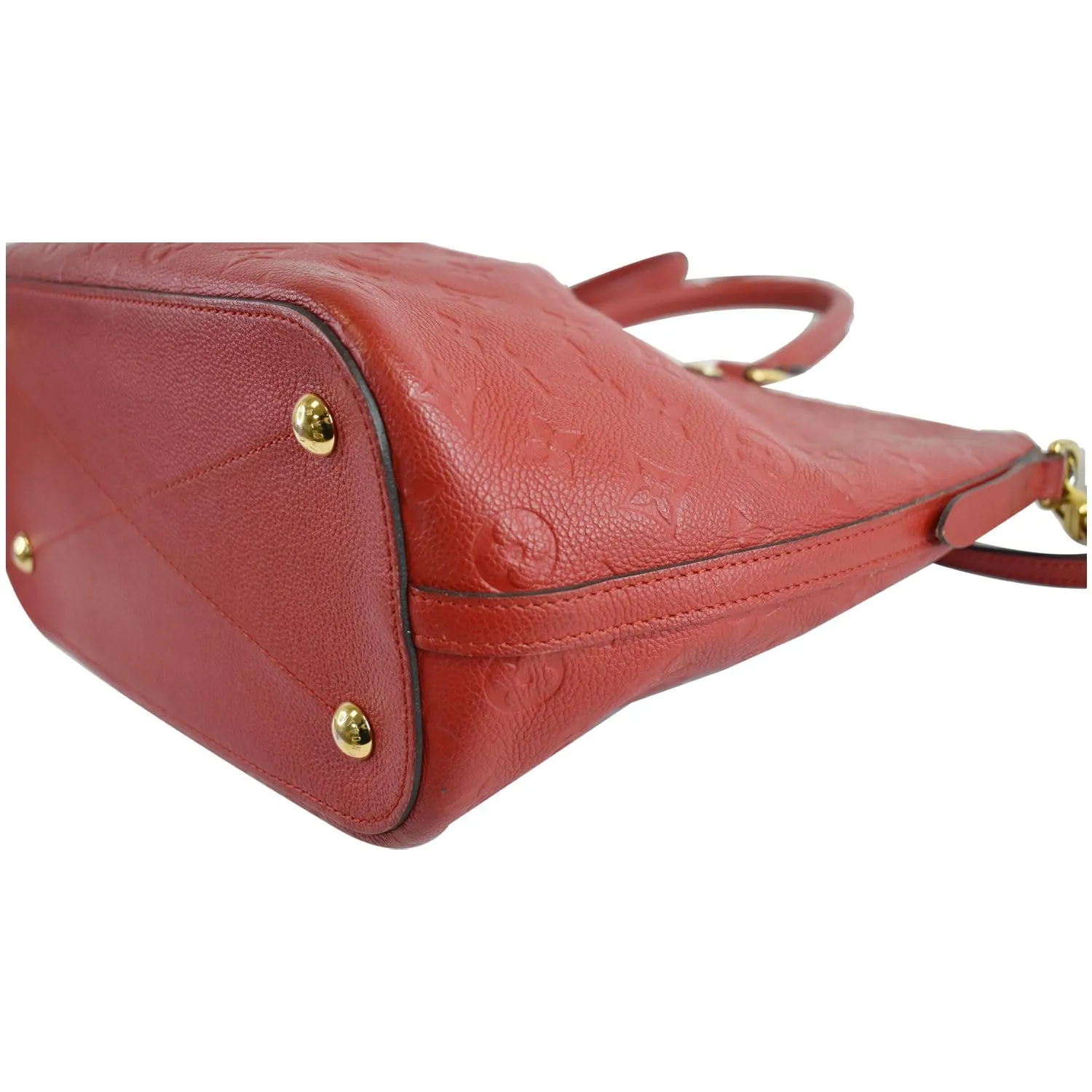 LOUIS VUITTON Mazarine MM Monogram Empreinte Shoulder Bag Red