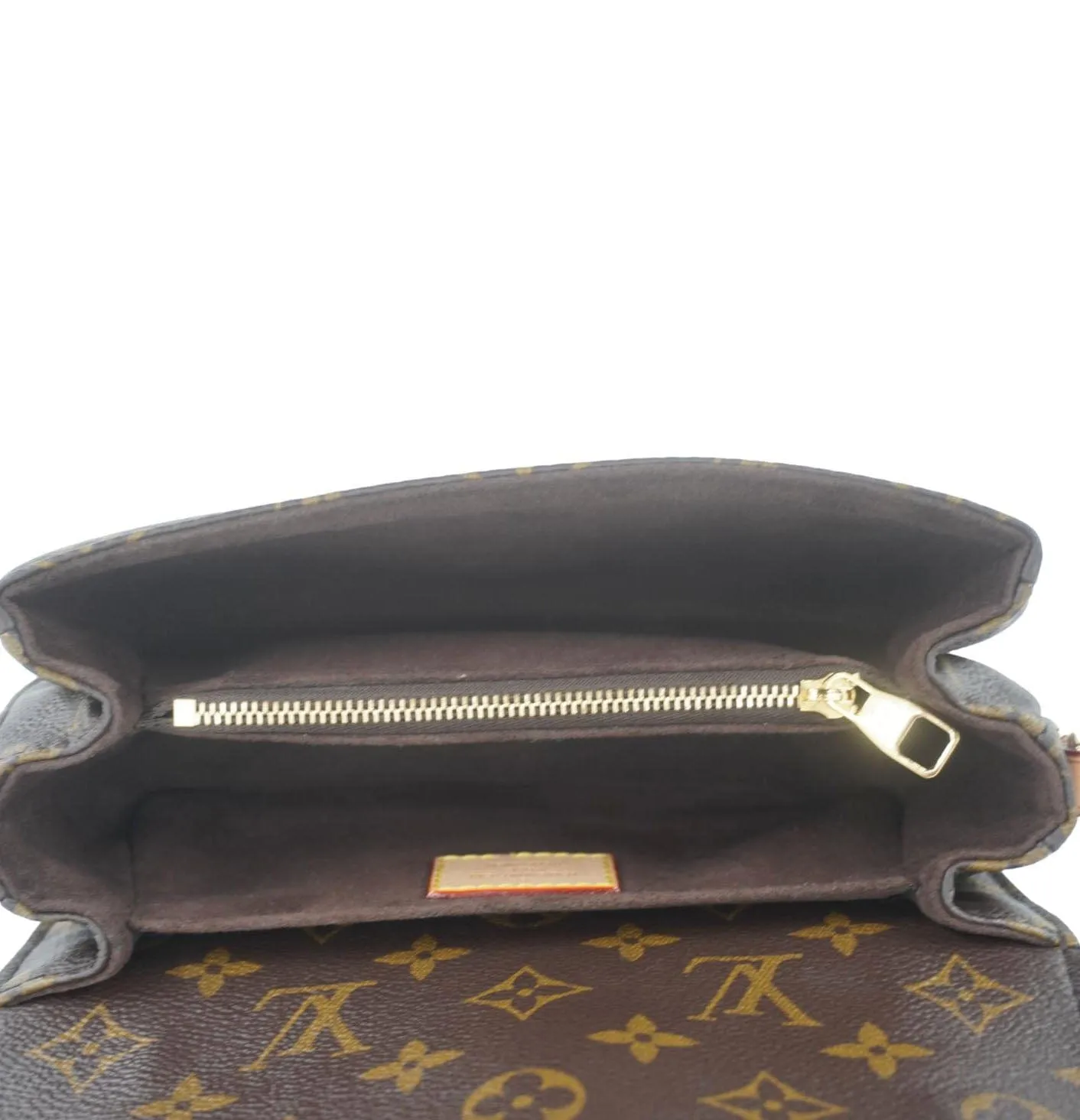 LOUIS VUITTON Metis East West Pochette Monogram Canvas chain Shoulder Bag Brown