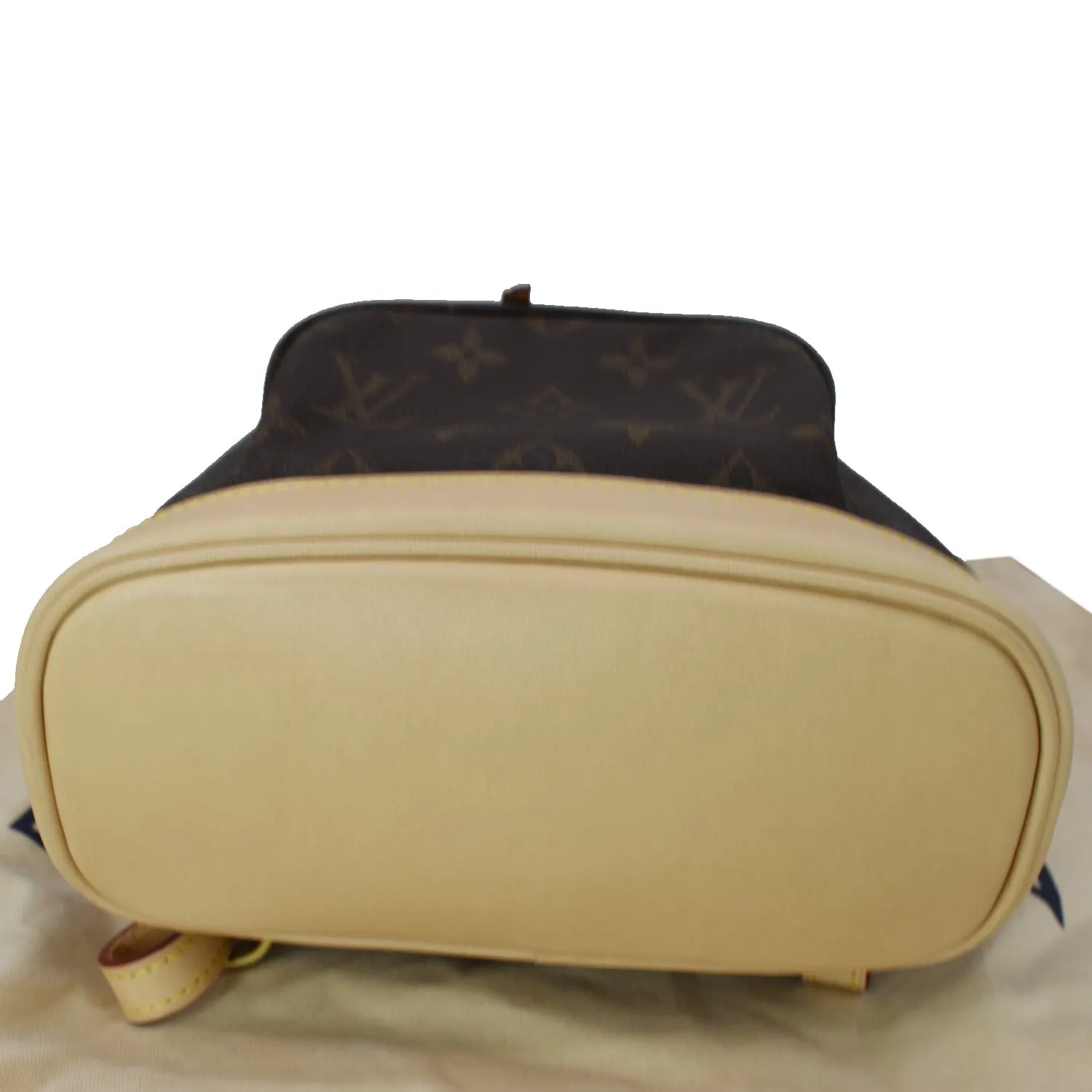 LOUIS VUITTON Mini Montsouris Monogram Canvas Backpack Bag Brown