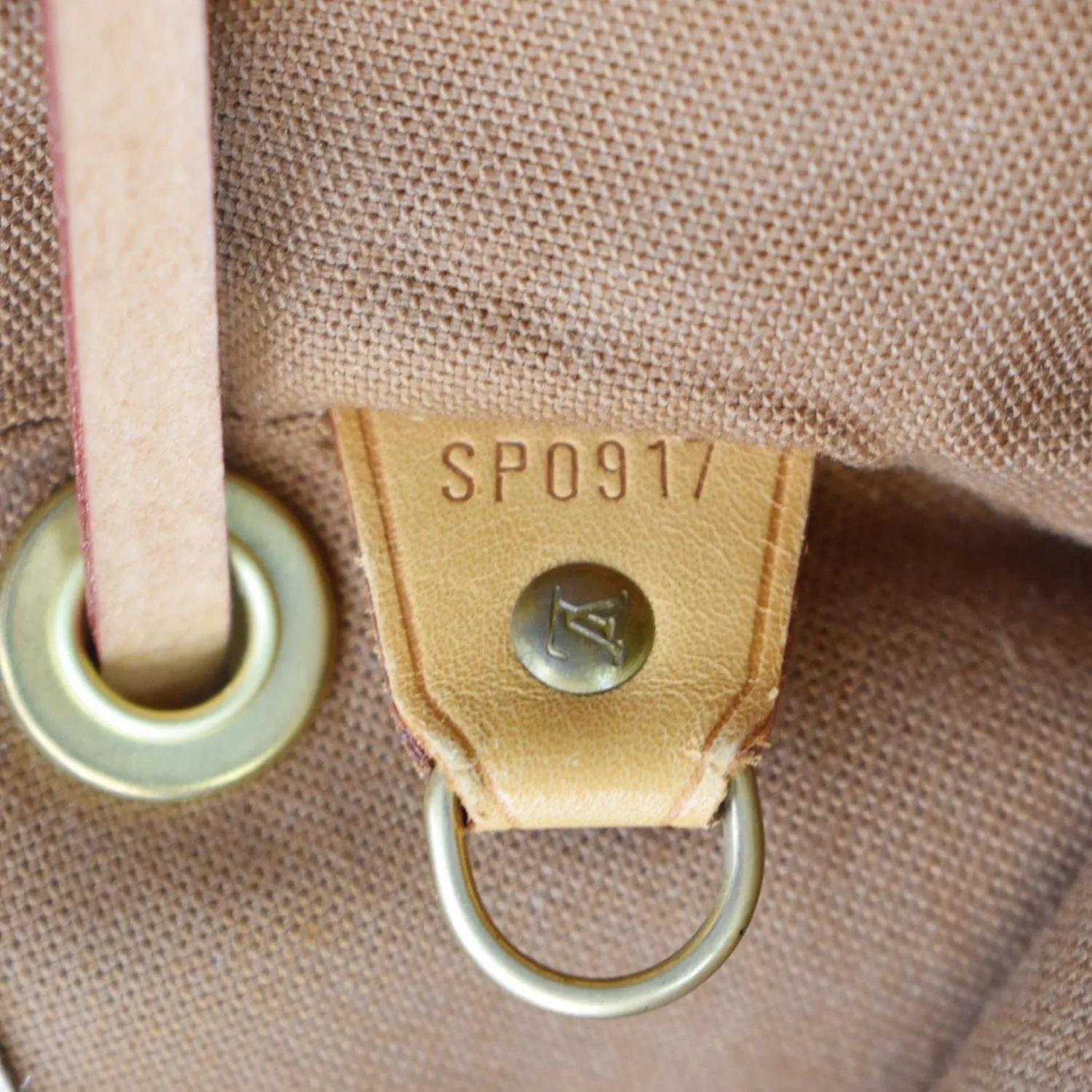 LOUIS VUITTON Mini Montsouris Monogram Canvas Backpack Bag Brown