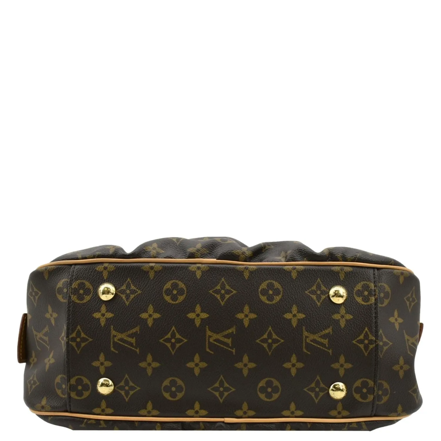 LOUIS VUITTON Mizi Vienna Monogram Canvas Satchel Bag Brown
