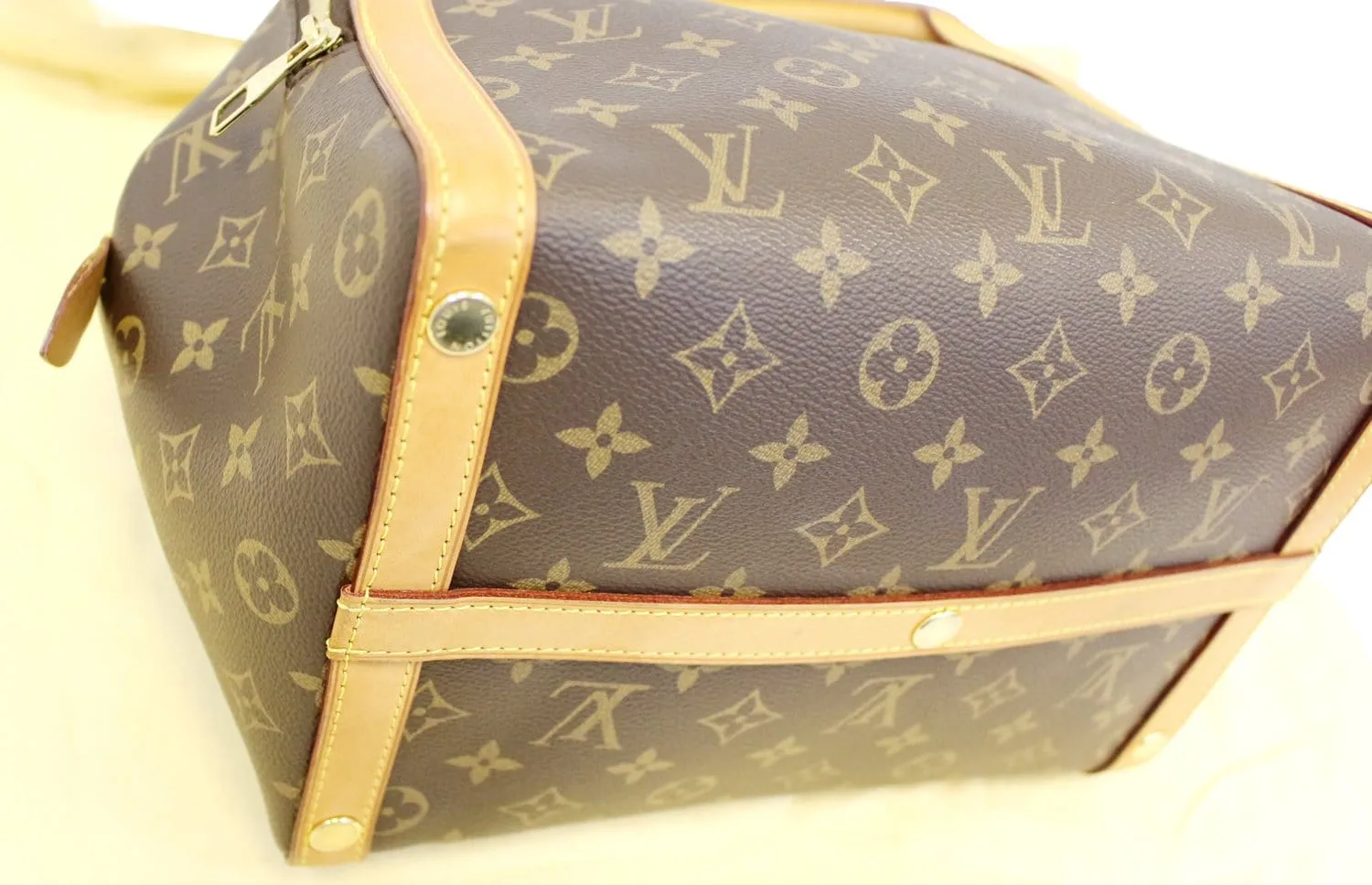 LOUIS VUITTON Monogram Brown Marais MM Satchel Bag