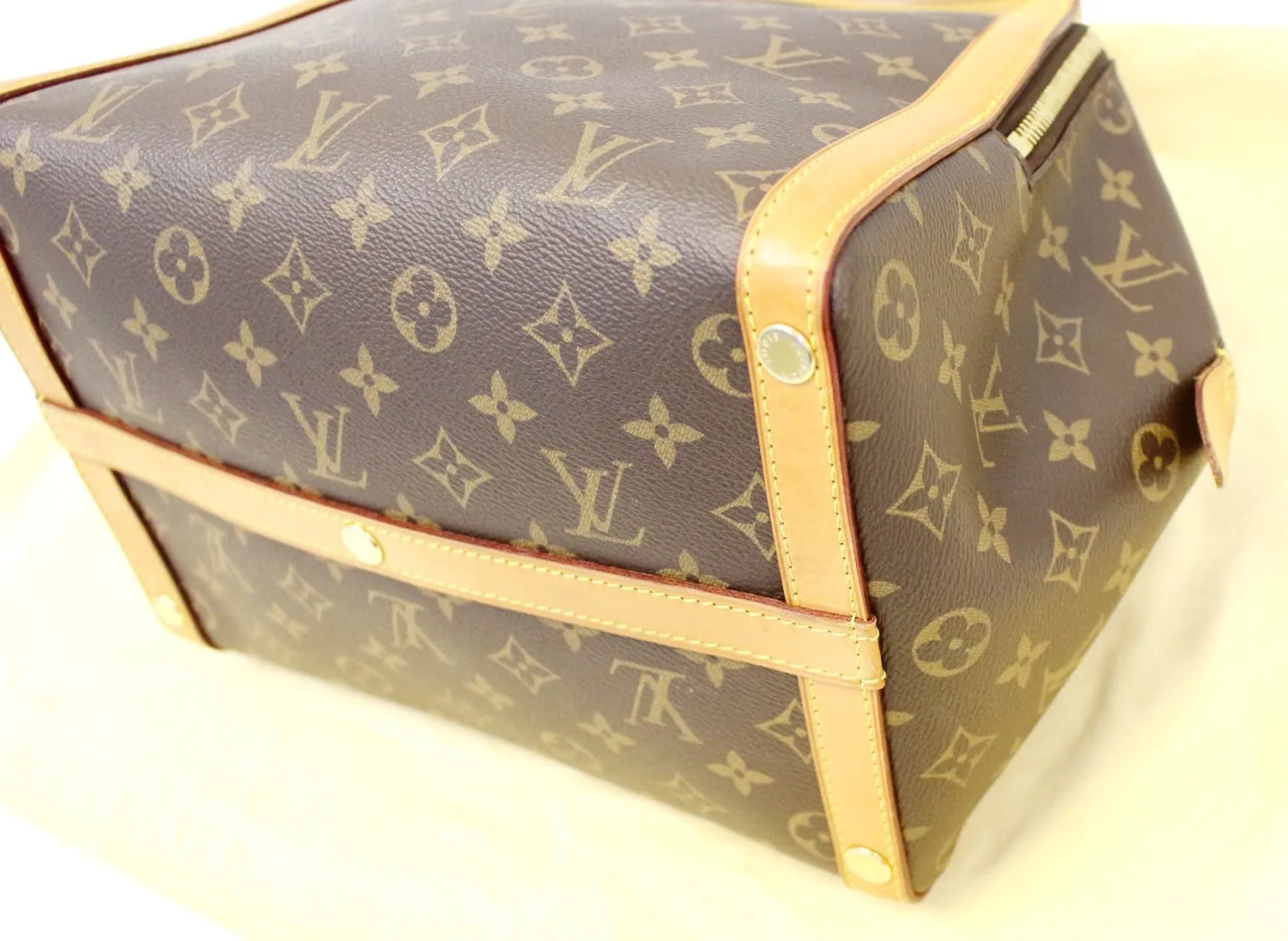 LOUIS VUITTON Monogram Brown Marais MM Satchel Bag