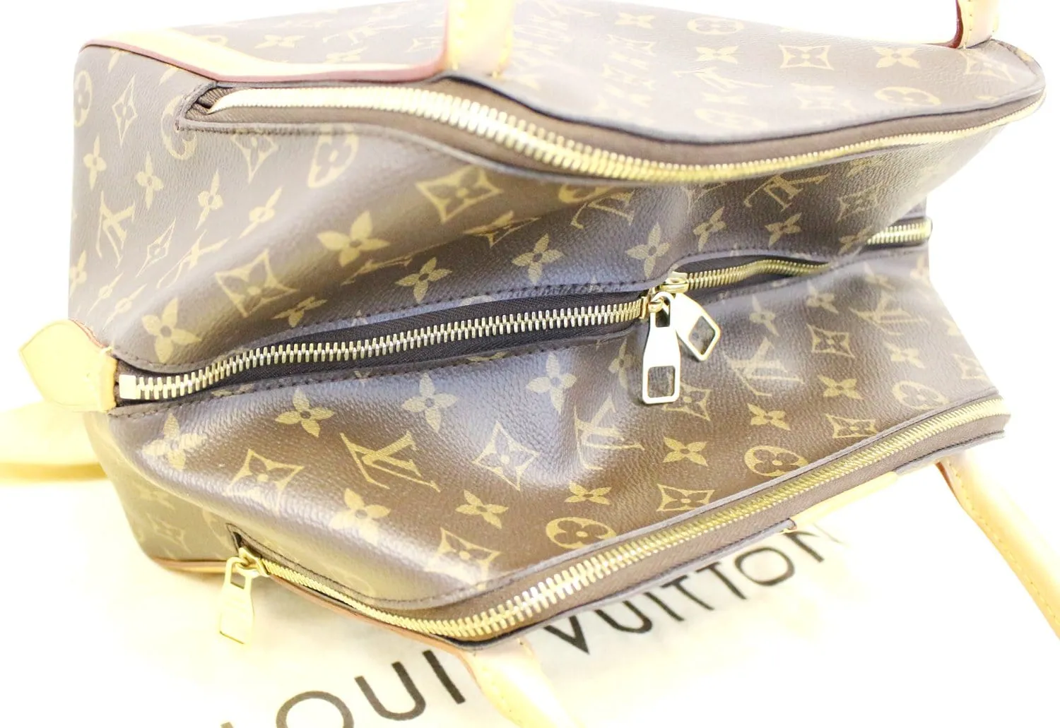LOUIS VUITTON Monogram Brown Marais MM Satchel Bag