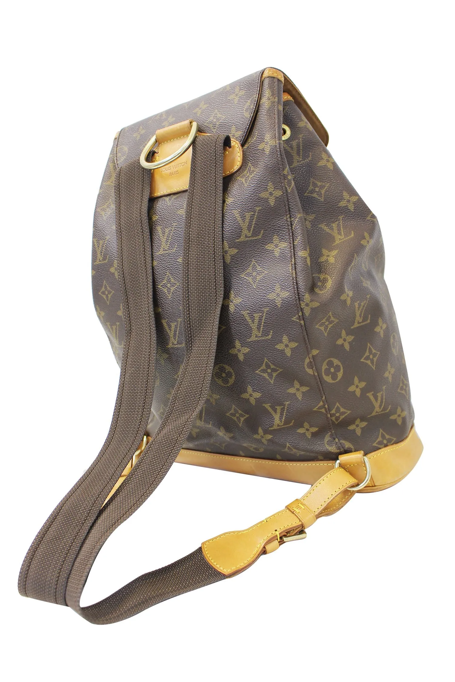 LOUIS VUITTON Monogram Canvas Brown Montsouris GM Backpack Bag