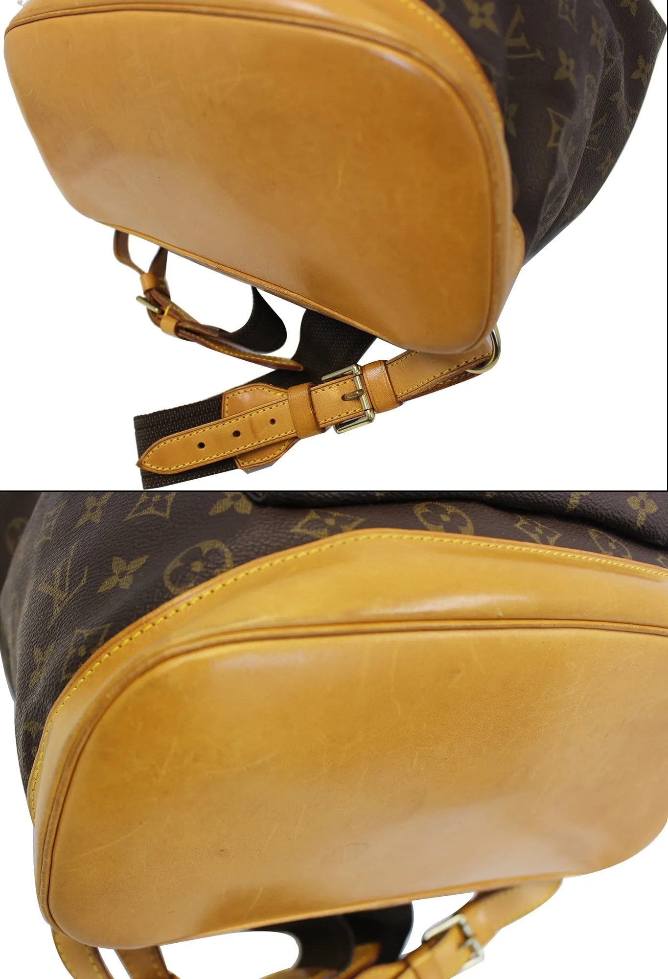 LOUIS VUITTON Monogram Canvas Brown Montsouris GM Backpack Bag