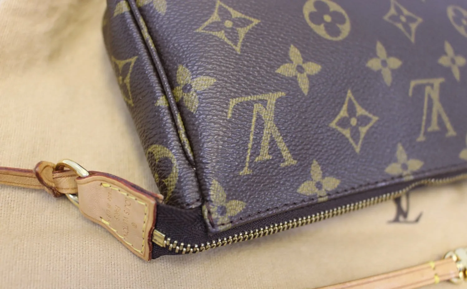 LOUIS VUITTON Monogram Canvas Pochette Accessoires Pouch