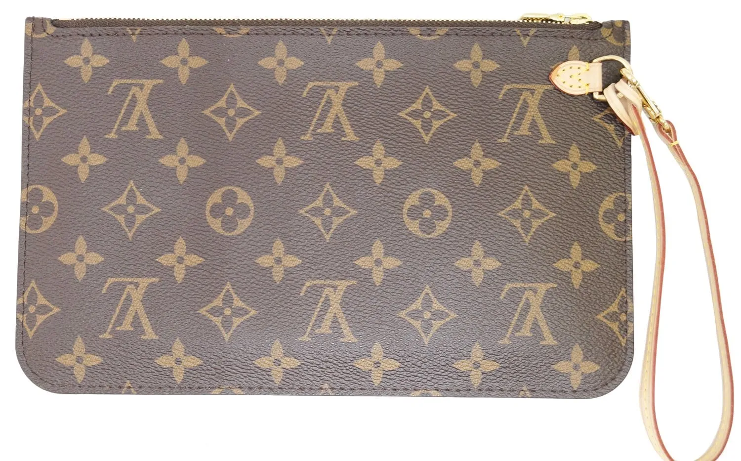 LOUIS VUITTON Monogram Canvas Pochette Wristlet Pouch Neverfull MM