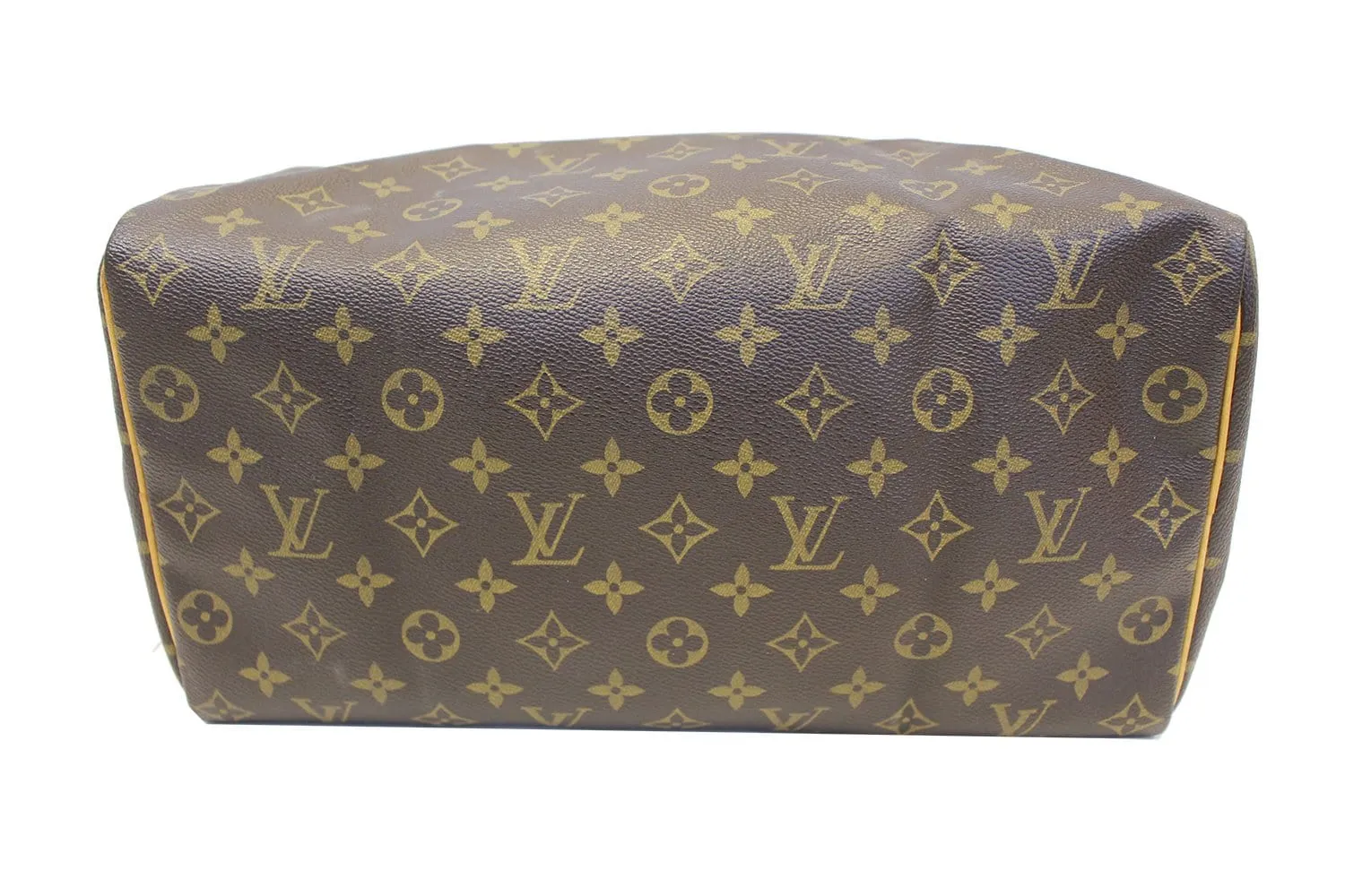 LOUIS VUITTON Monogram Canvas Speedy 35 Satchel Brown Bag