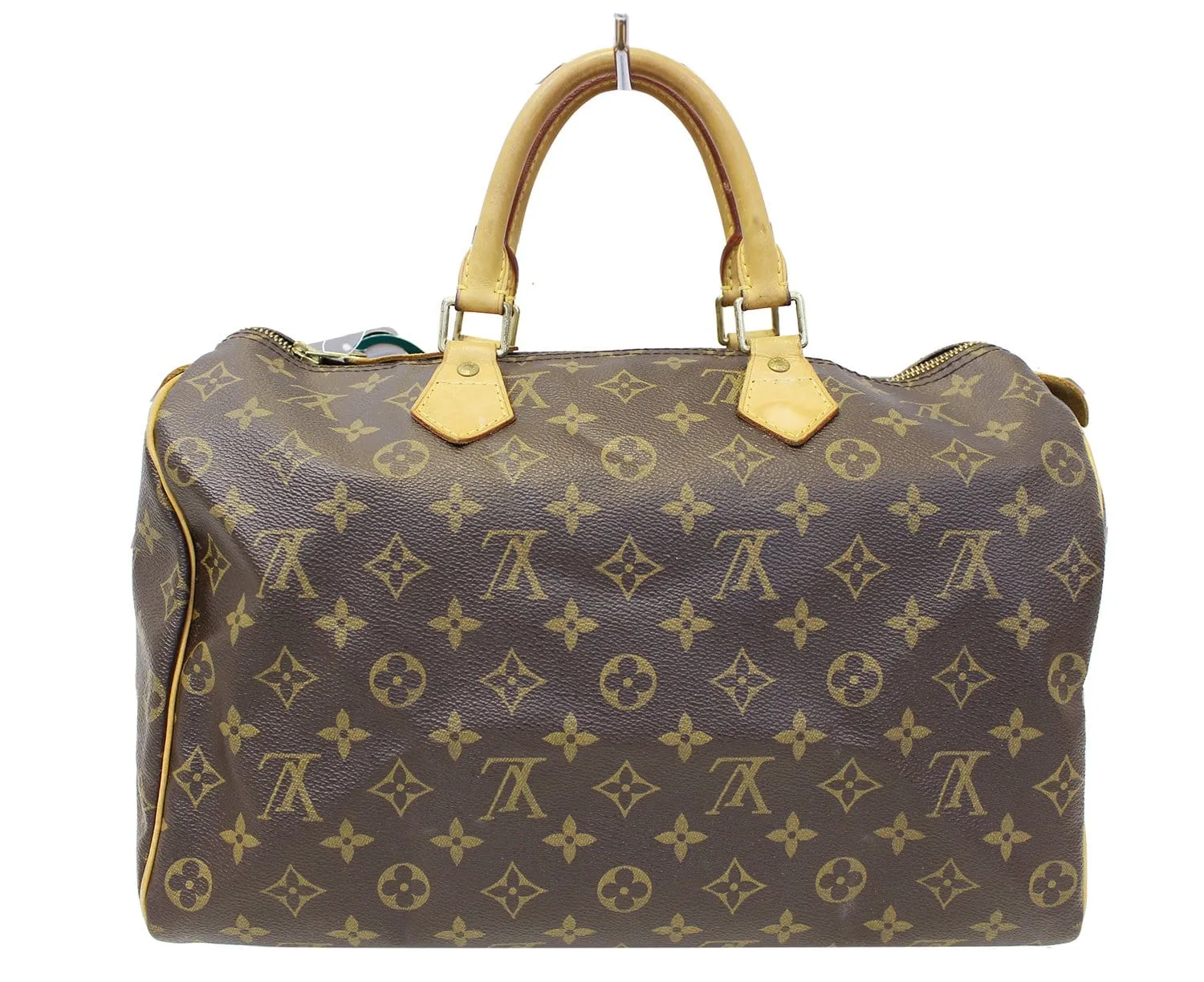 LOUIS VUITTON Monogram Canvas Speedy 35 Satchel Brown Bag