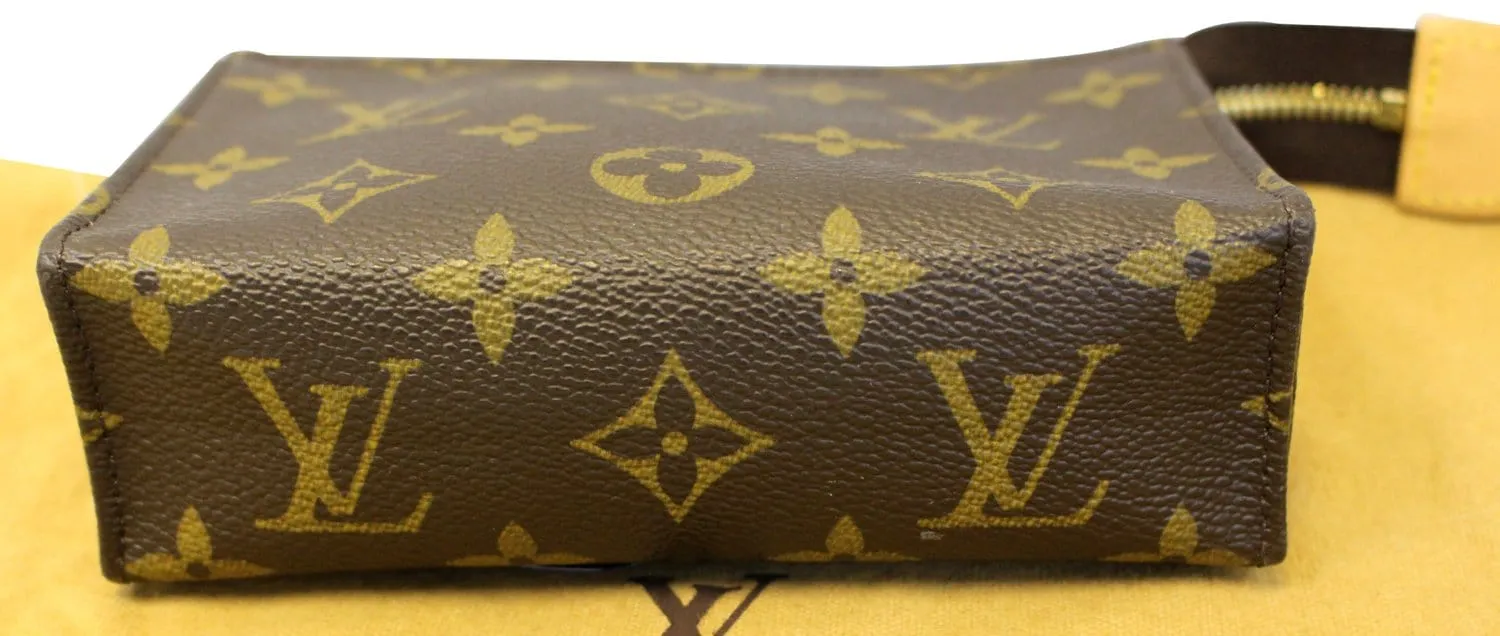 LOUIS VUITTON Monogram Poche Toilette 15 Cosmetics Pouch