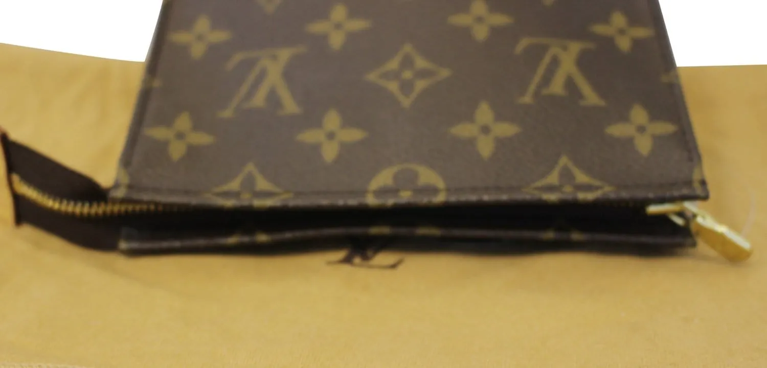 LOUIS VUITTON Monogram Poche Toilette 15 Cosmetics Pouch