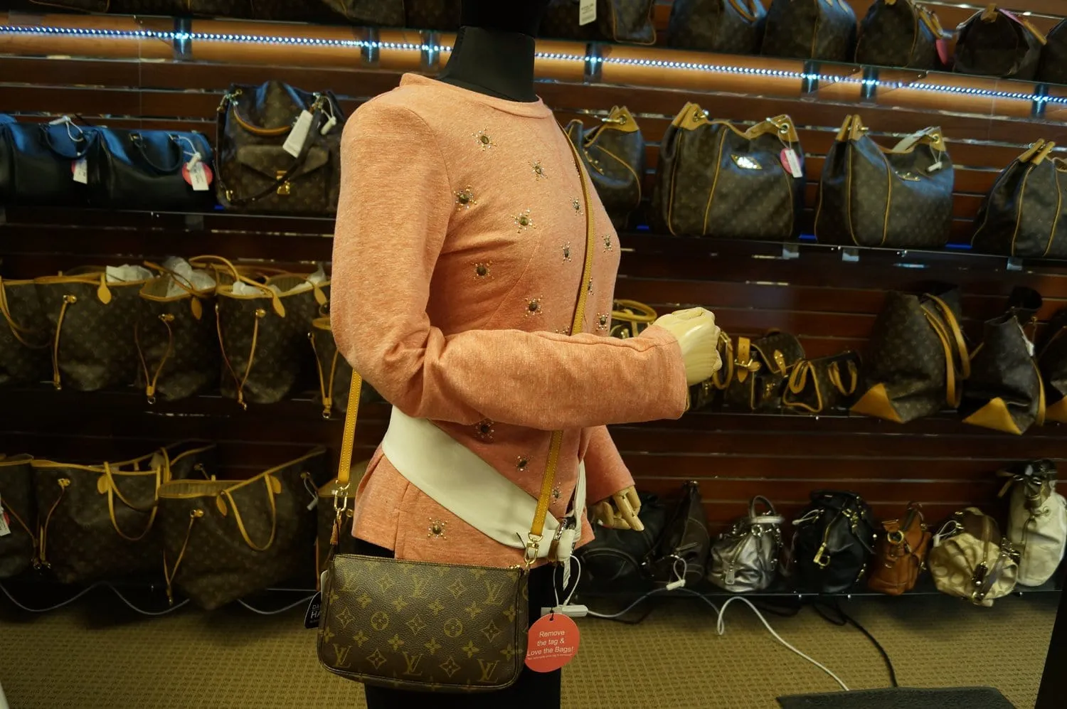 LOUIS VUITTON Monogram Pochette Accessoires Long Shoulder Pouch